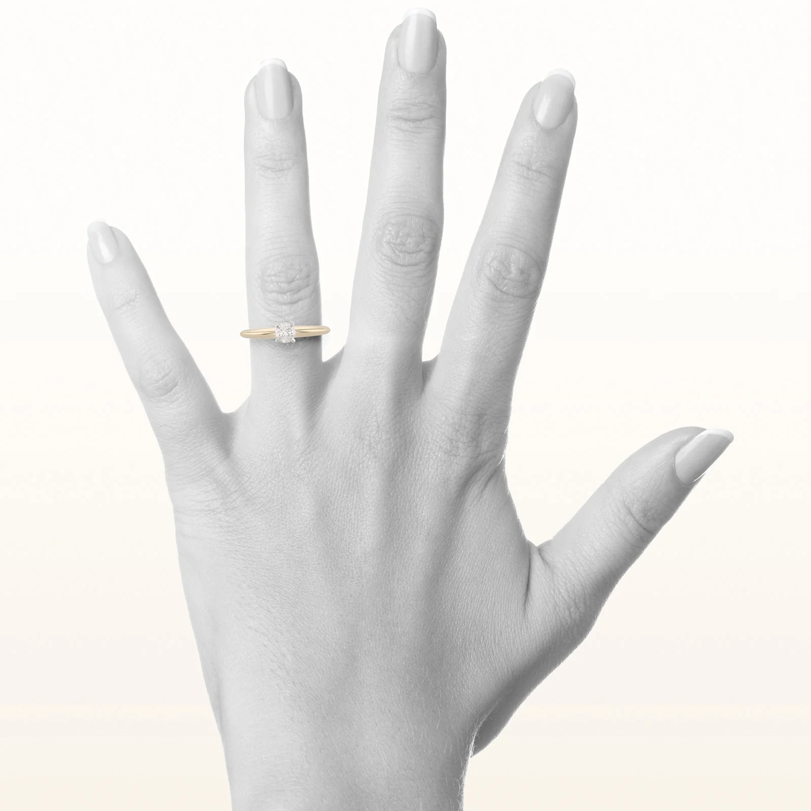 0.22 ct. Round Diamond Solitaire Ring in 14kt Yellow Gold - Image 4