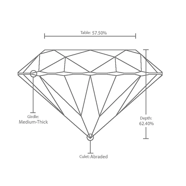 0.71 Carat G Color SI2 Clarity IGI Certified Natural Round Brilliant Cut Diamond - Image 6