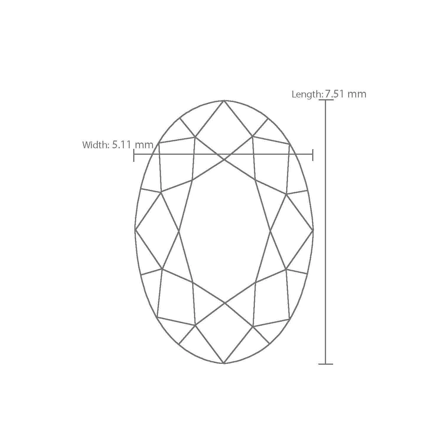 0.90 Carat H Color VS2 Clarity IGI Certified Natural Oval Cut Diamond - Image 3