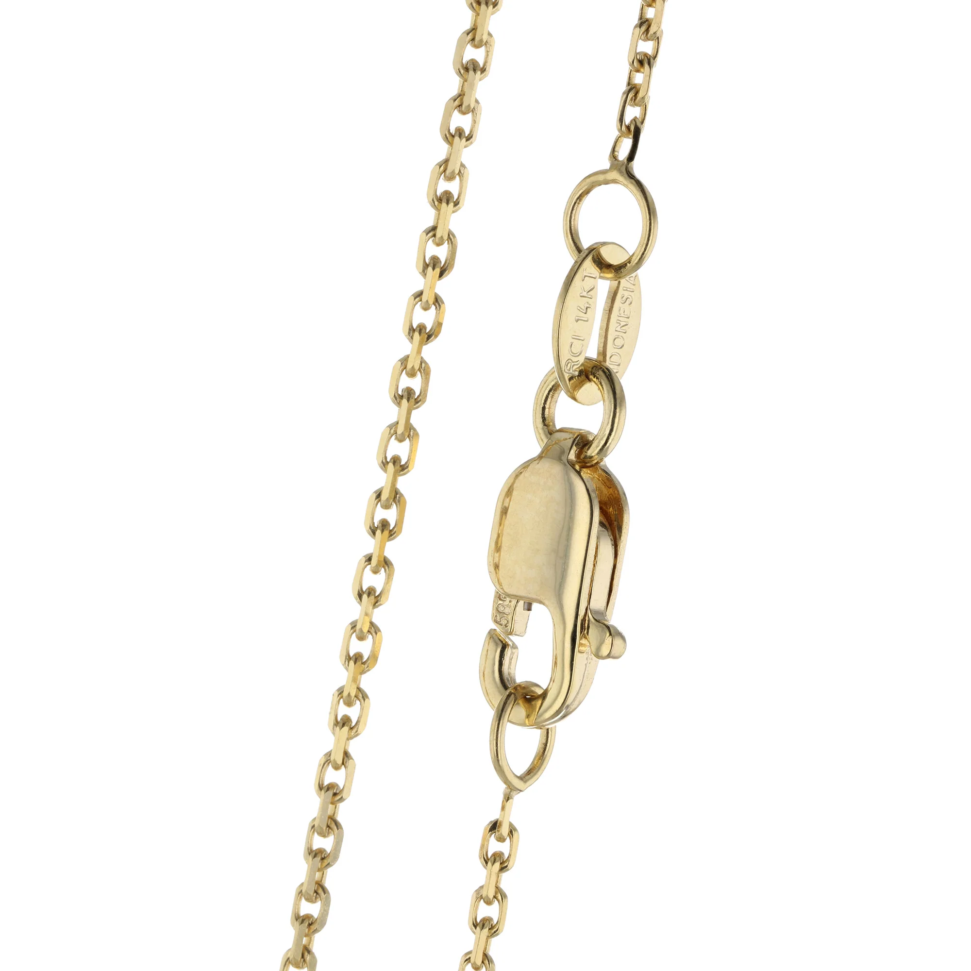 18K Yellow Gold Adjustable Chain 16"-18"