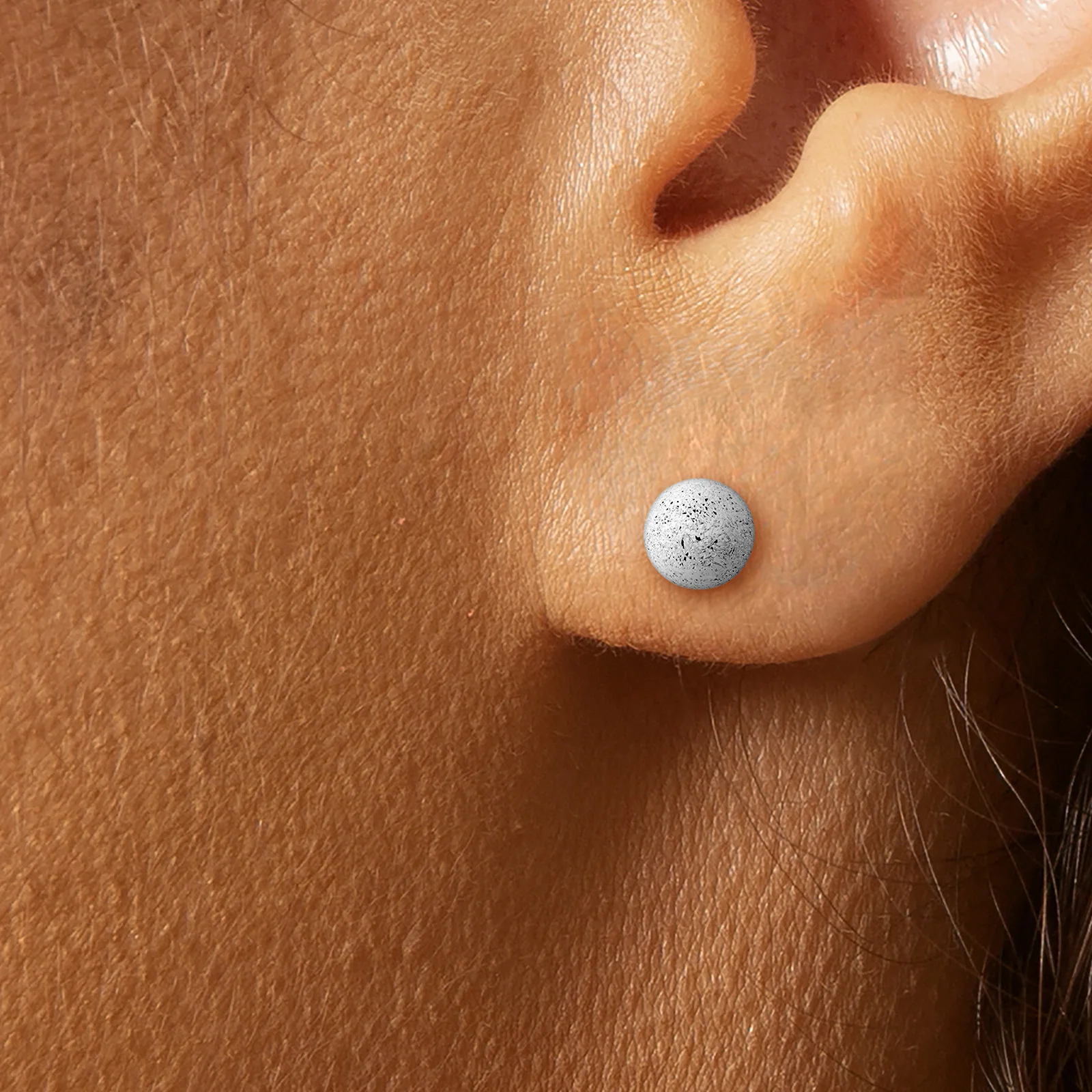 4 mm Stardust Ball Earrings in 925 Sterling Silver - Image 3