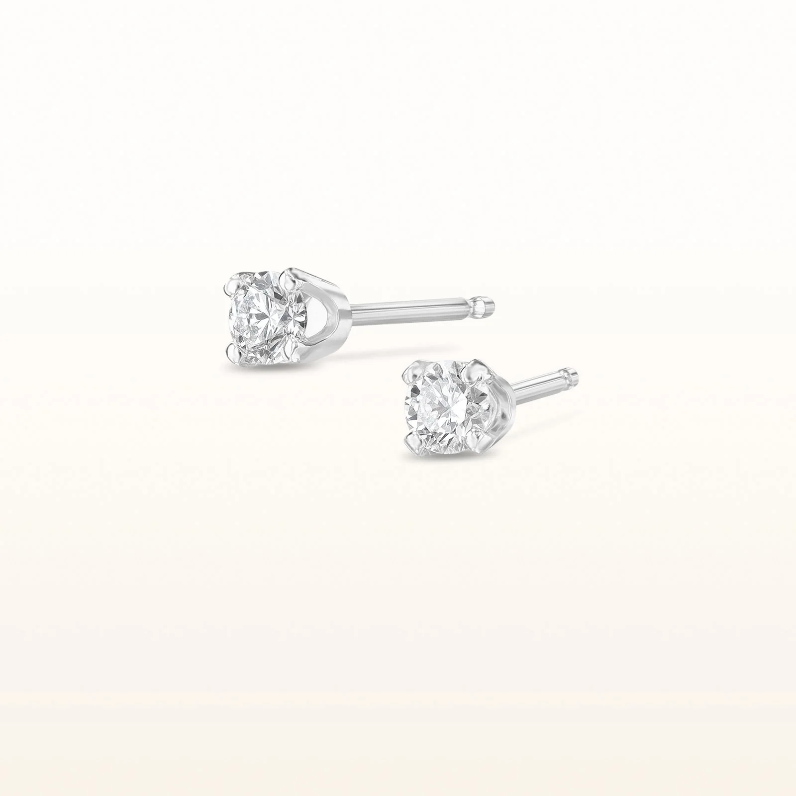 4-Prong Style Diamond Stud Earrings - Image 8