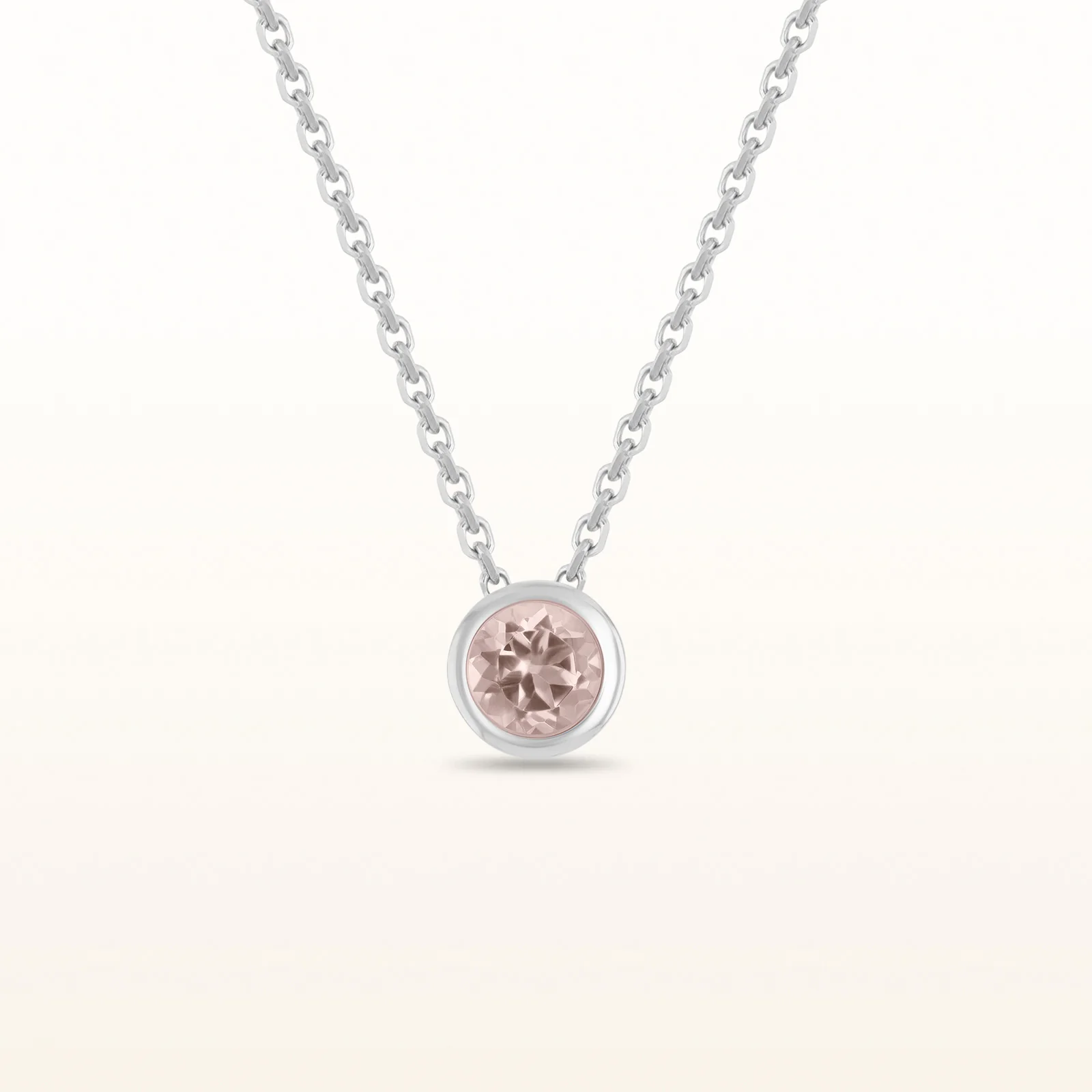 4mm Round Diamond or Gemstone Bezel Set Pendant in 14kt White or Yellow Gold - Image 25