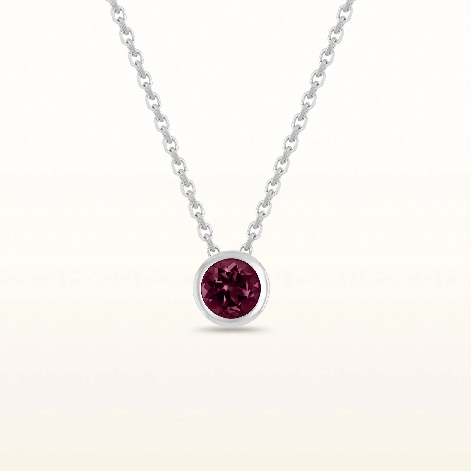 4mm Round Diamond or Gemstone Bezel Set Pendant in 14kt White or Yellow Gold - Image 33