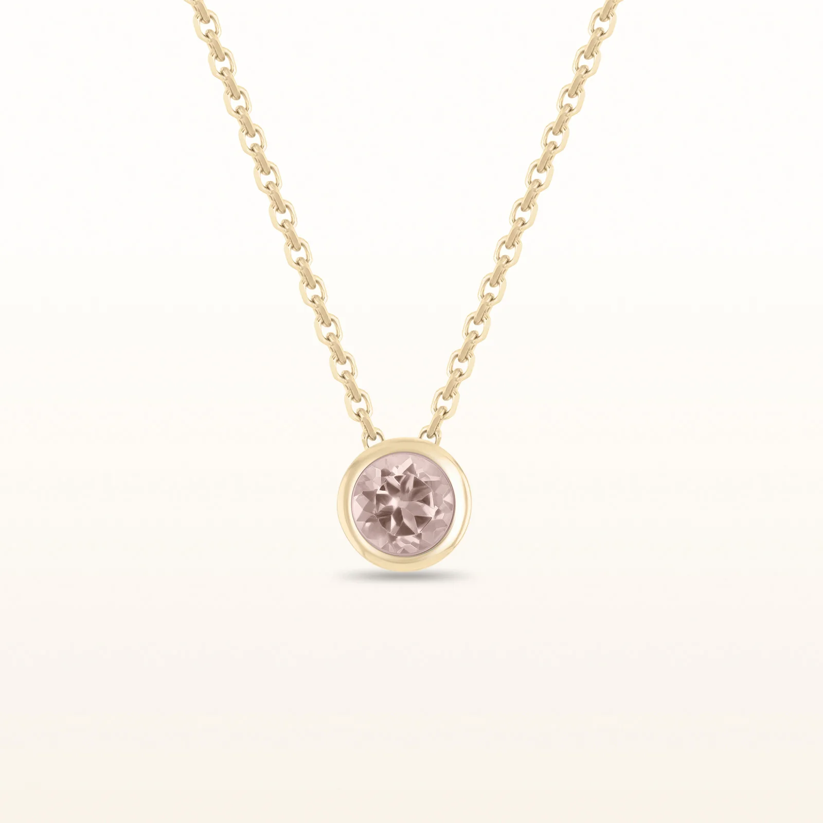 4mm Round Diamond or Gemstone Bezel Set Pendant in 14kt White or Yellow Gold - Image 80