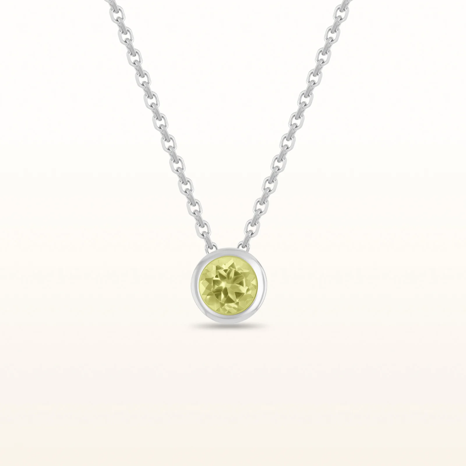 4.0 mm Round Diamond or Gemstone Bezel Set Pendant in 925 Sterling Silver - Image 18