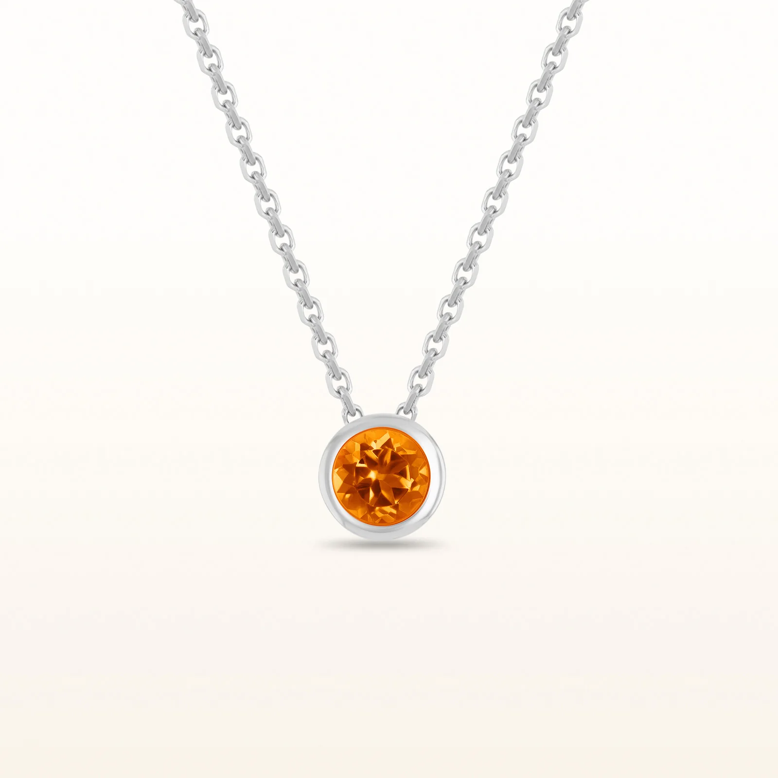 4.0 mm Round Diamond or Gemstone Bezel Set Pendant in 925 Sterling Silver - Image 21