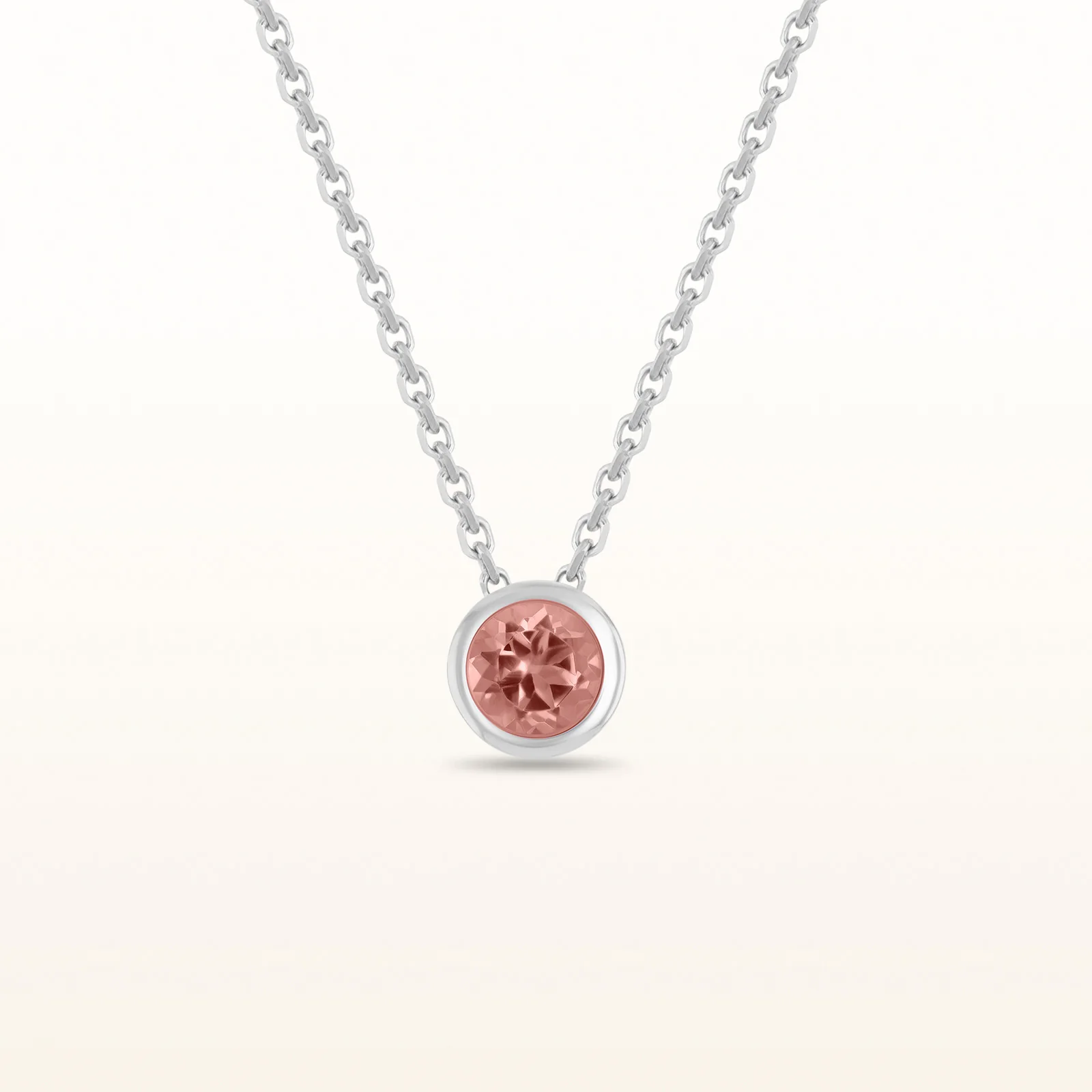 4.0 mm Round Diamond or Gemstone Bezel Set Pendant in 925 Sterling Silver - Image 25