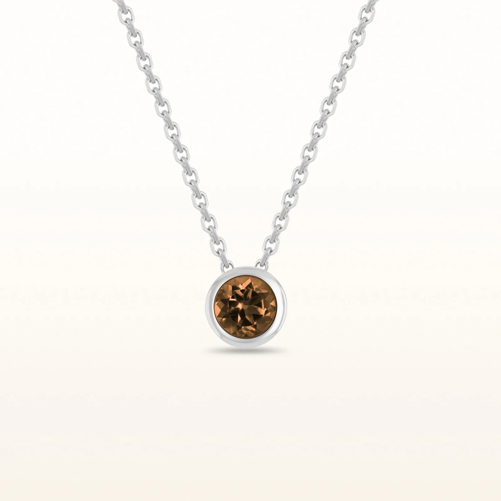 4.0 mm Round Diamond or Gemstone Bezel Set Pendant in 925 Sterling Silver - Image 30