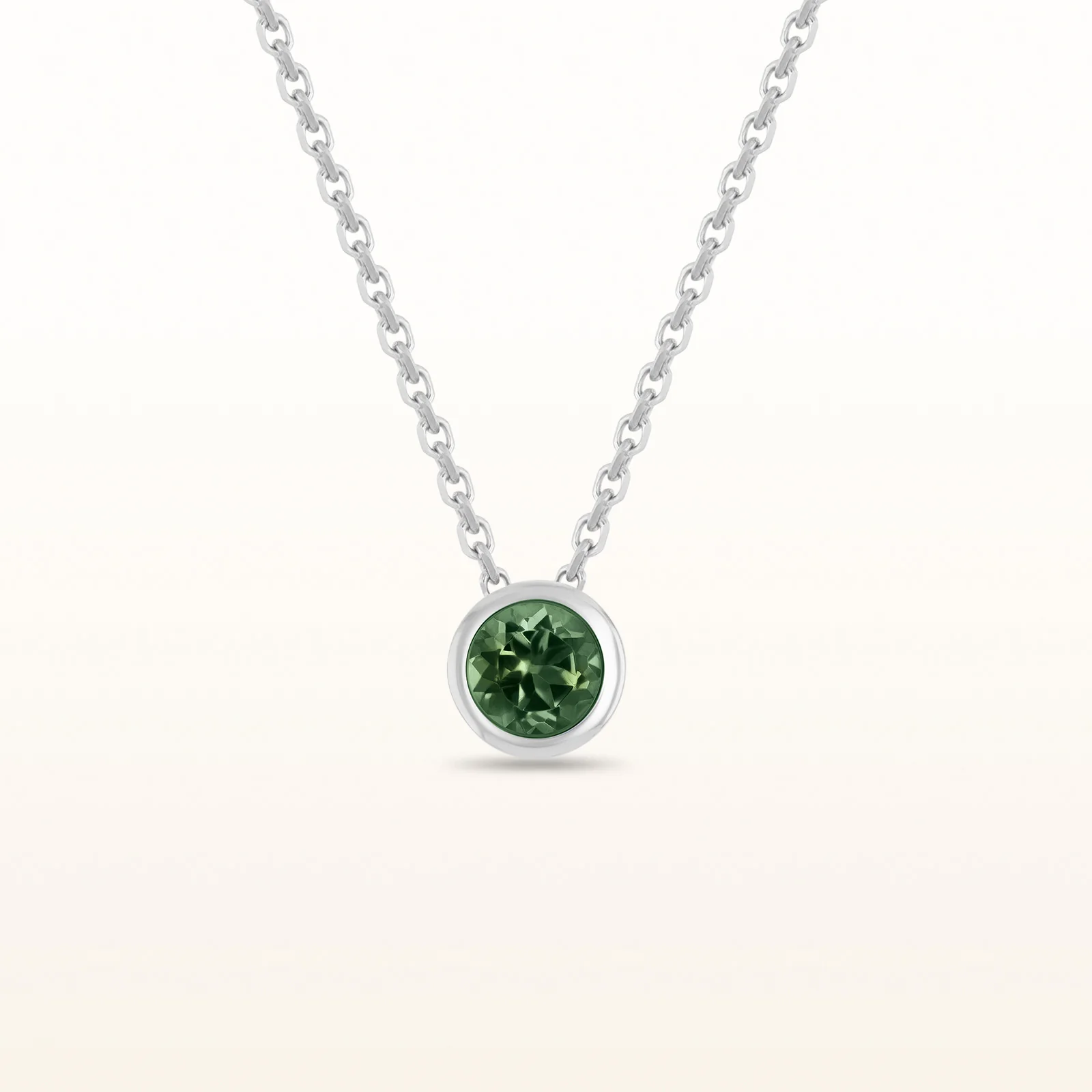 4.0 mm Round Diamond or Gemstone Bezel Set Pendant in 925 Sterling Silver - Image 6