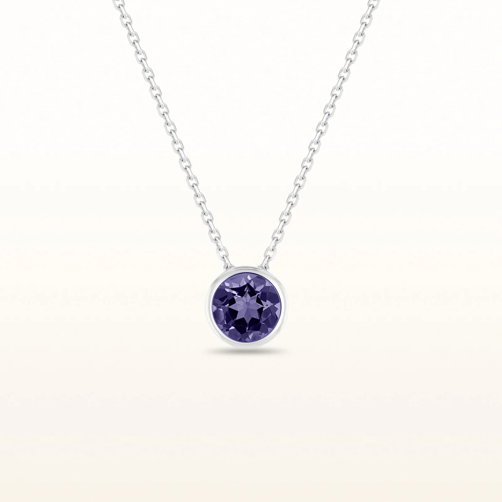 6.0 mm Round Gemstone Bezel Set Pendant in 925 Sterling Silver - Image 14