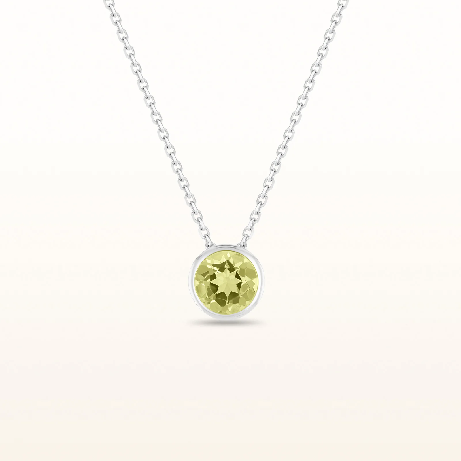 6.0 mm Round Gemstone Bezel Set Pendant in 925 Sterling Silver - Image 15