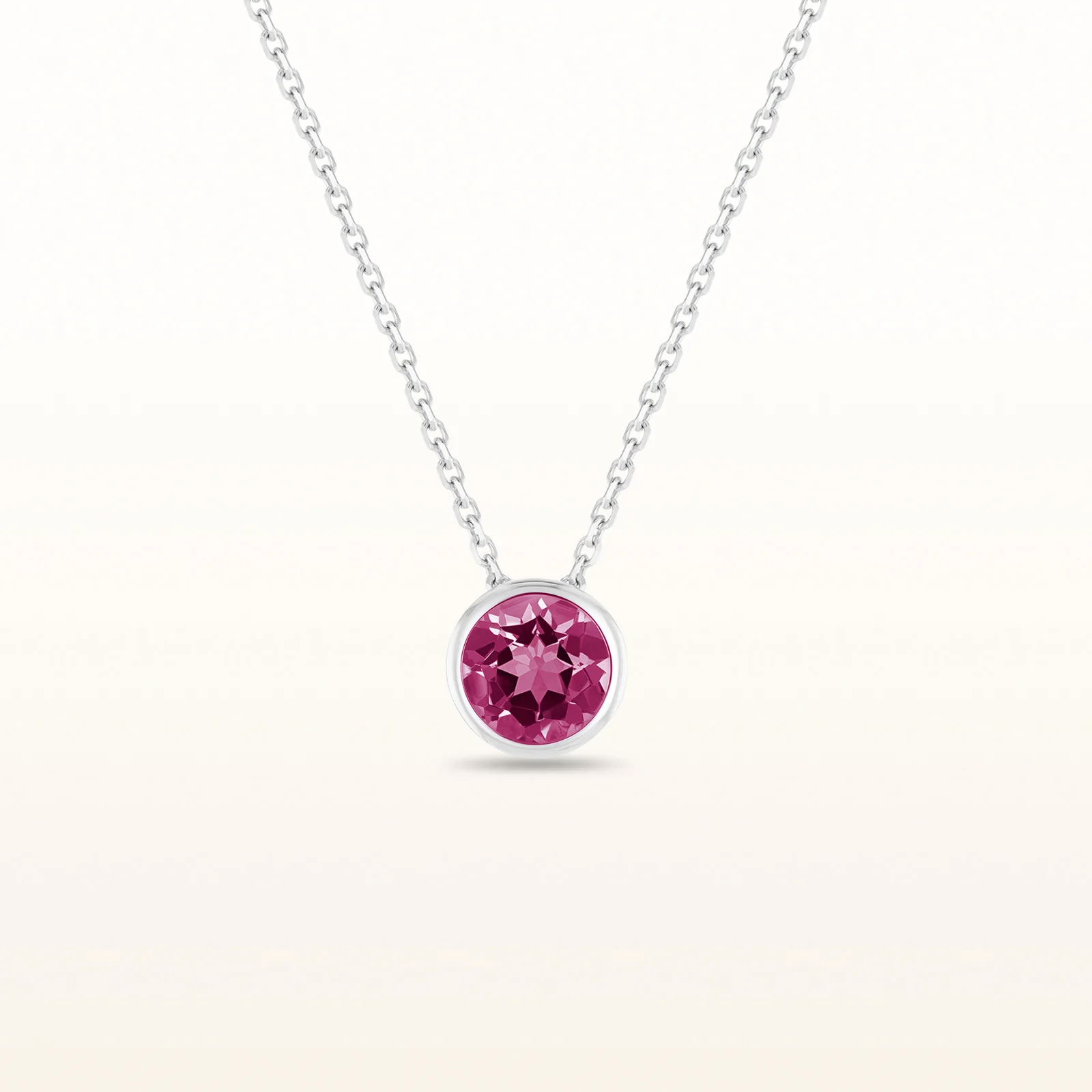 6.0 mm Round Gemstone Bezel Set Pendant in 925 Sterling Silver - Image 19
