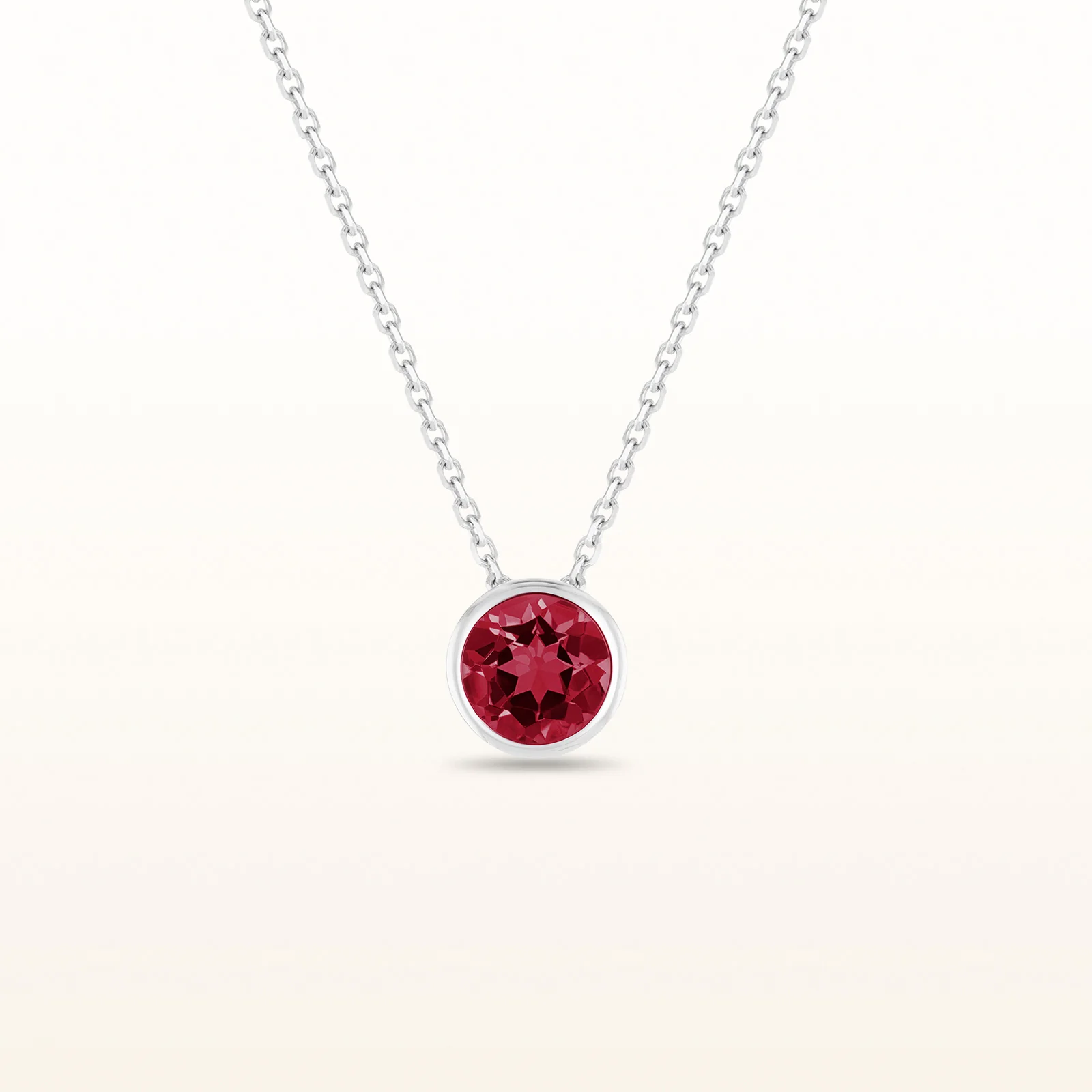 6.0 mm Round Gemstone Bezel Set Pendant in 925 Sterling Silver - Image 23