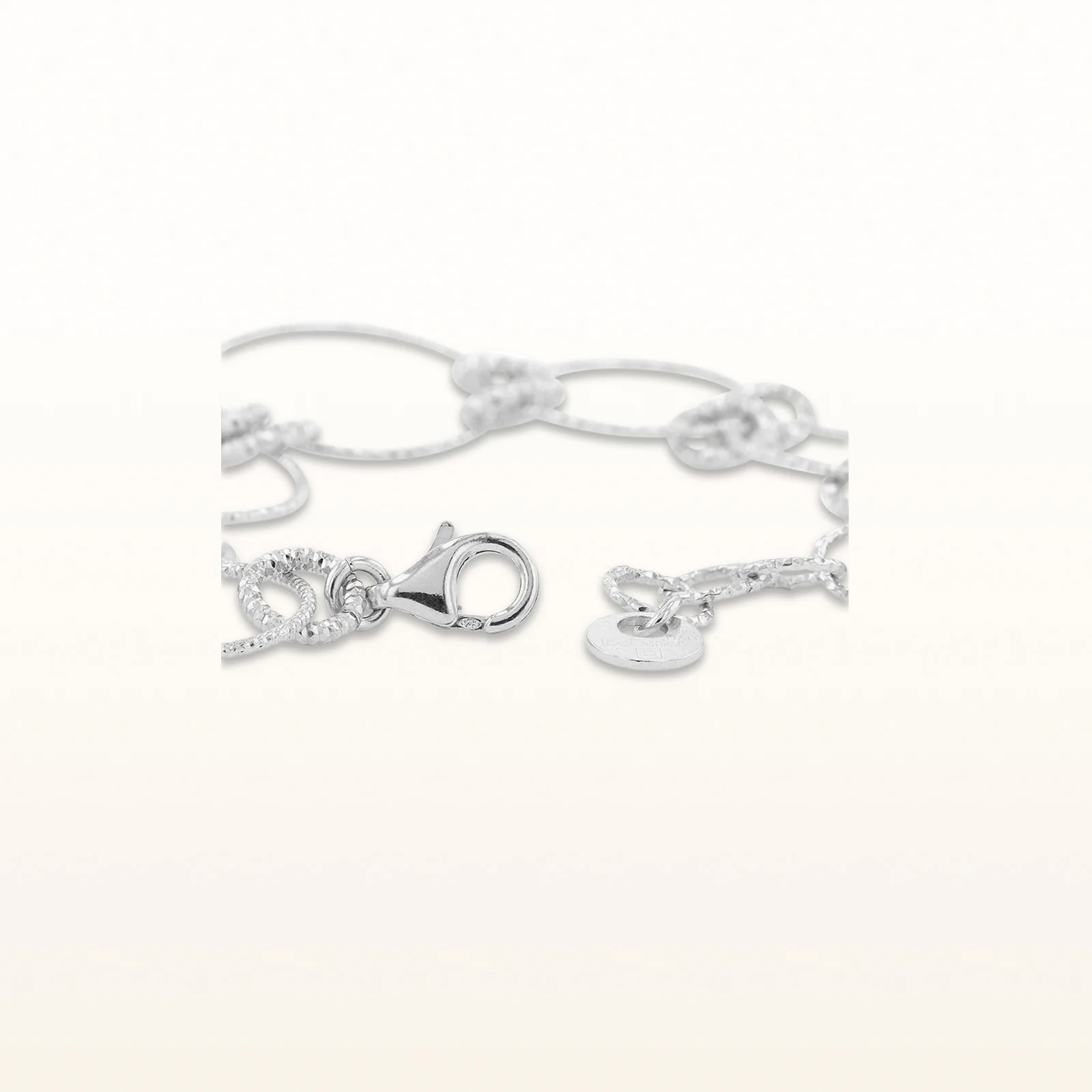 925 Sterling Silver Graduated Circle Bracelet - Image 2