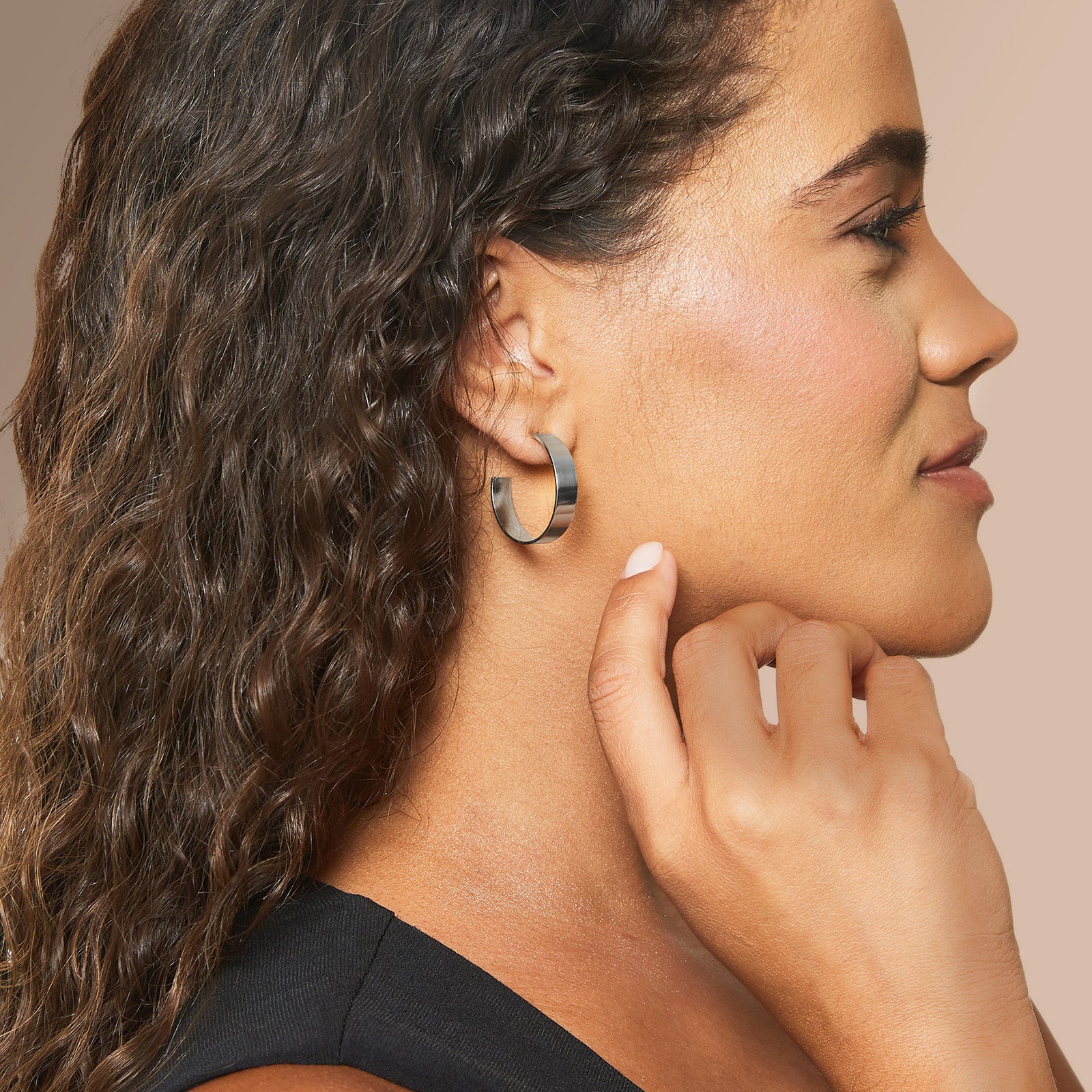 925 Sterling Silver Hoop Earrings - Image 5