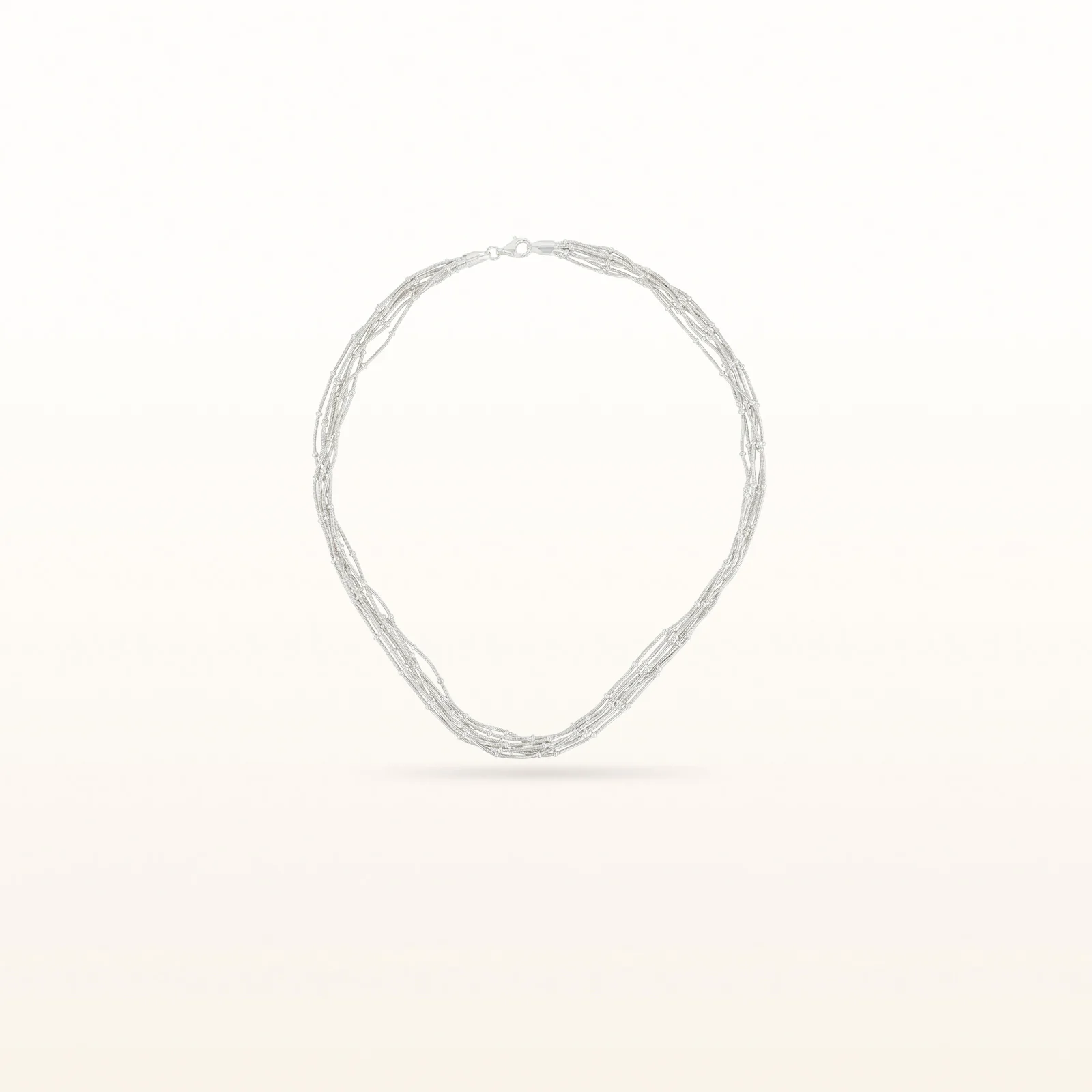 925 Sterling Silver Multi-Strand Necklace - Image 2