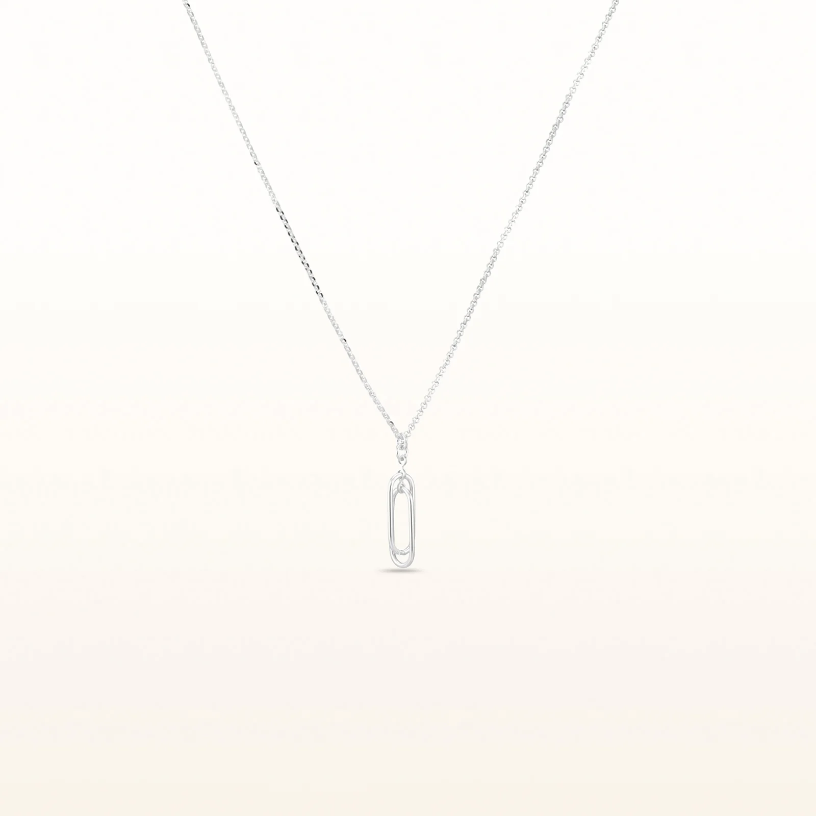 925 Sterling Silver Paperclip Pendant - Image 2