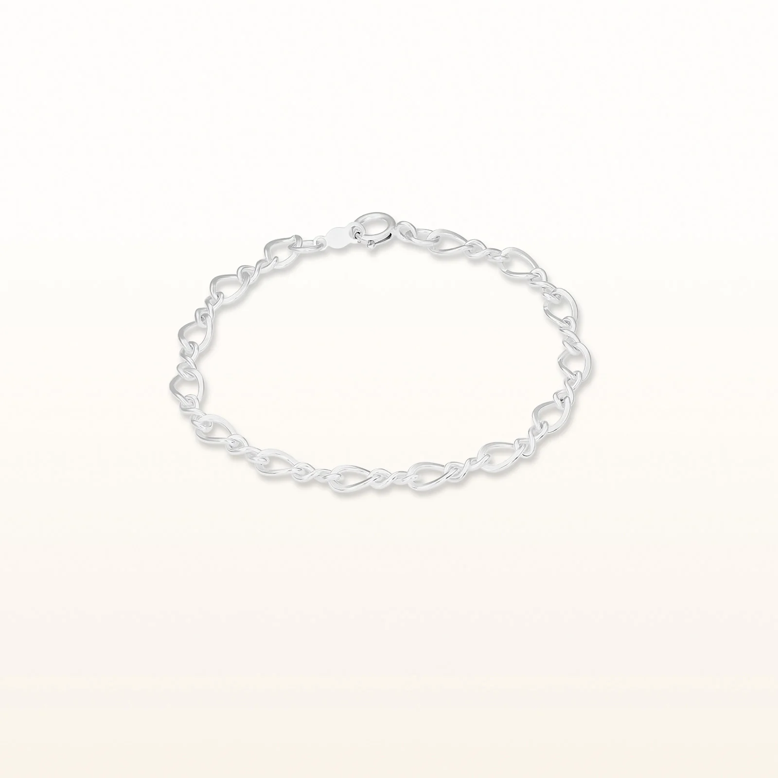 925 Sterling Silver Petite Infinity Link Bracelet
