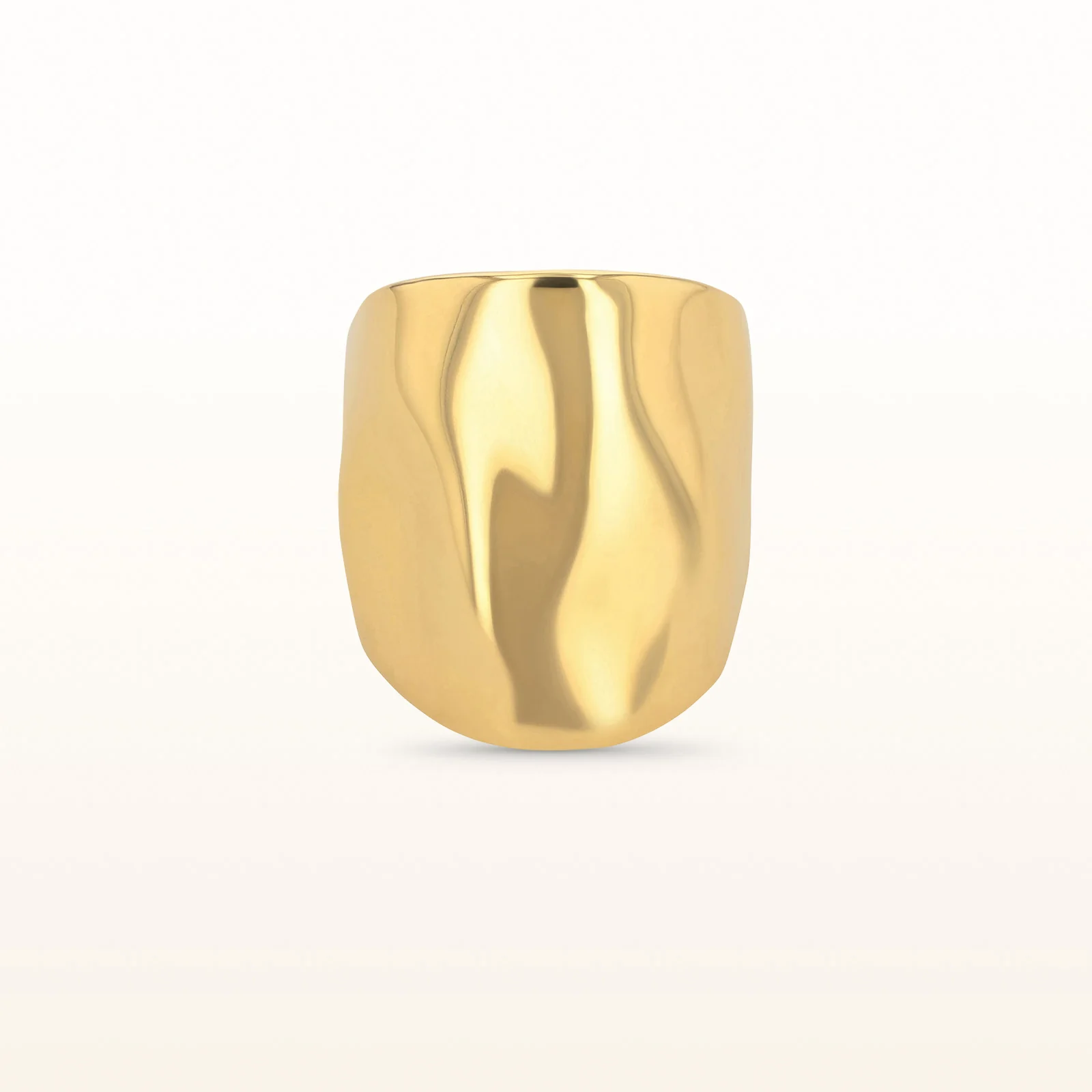 925 Sterling Silver Wavy High Polish Finish Wide Fashion Ring - Image 11