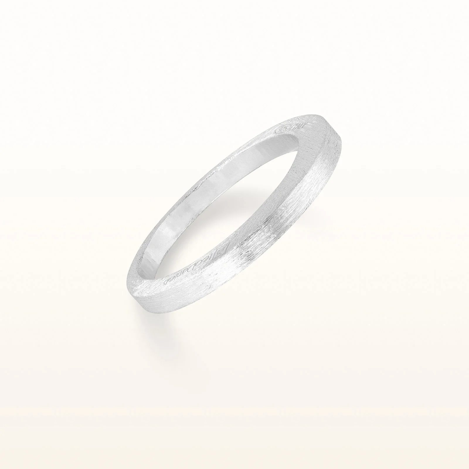 925 Sterling Silver Wire Brushed Ring - Image 2