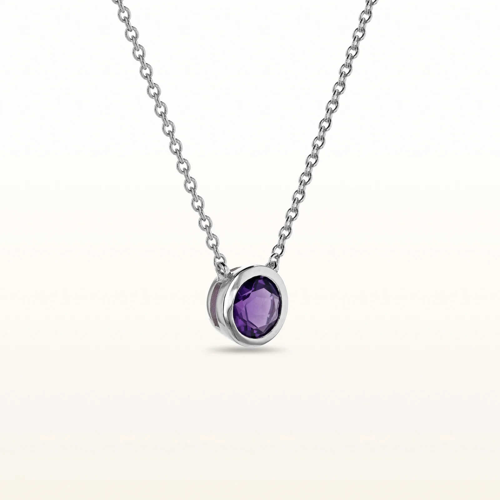 Bezel Set Gemstone Pendant in 925 Sterling Silver - Image 2