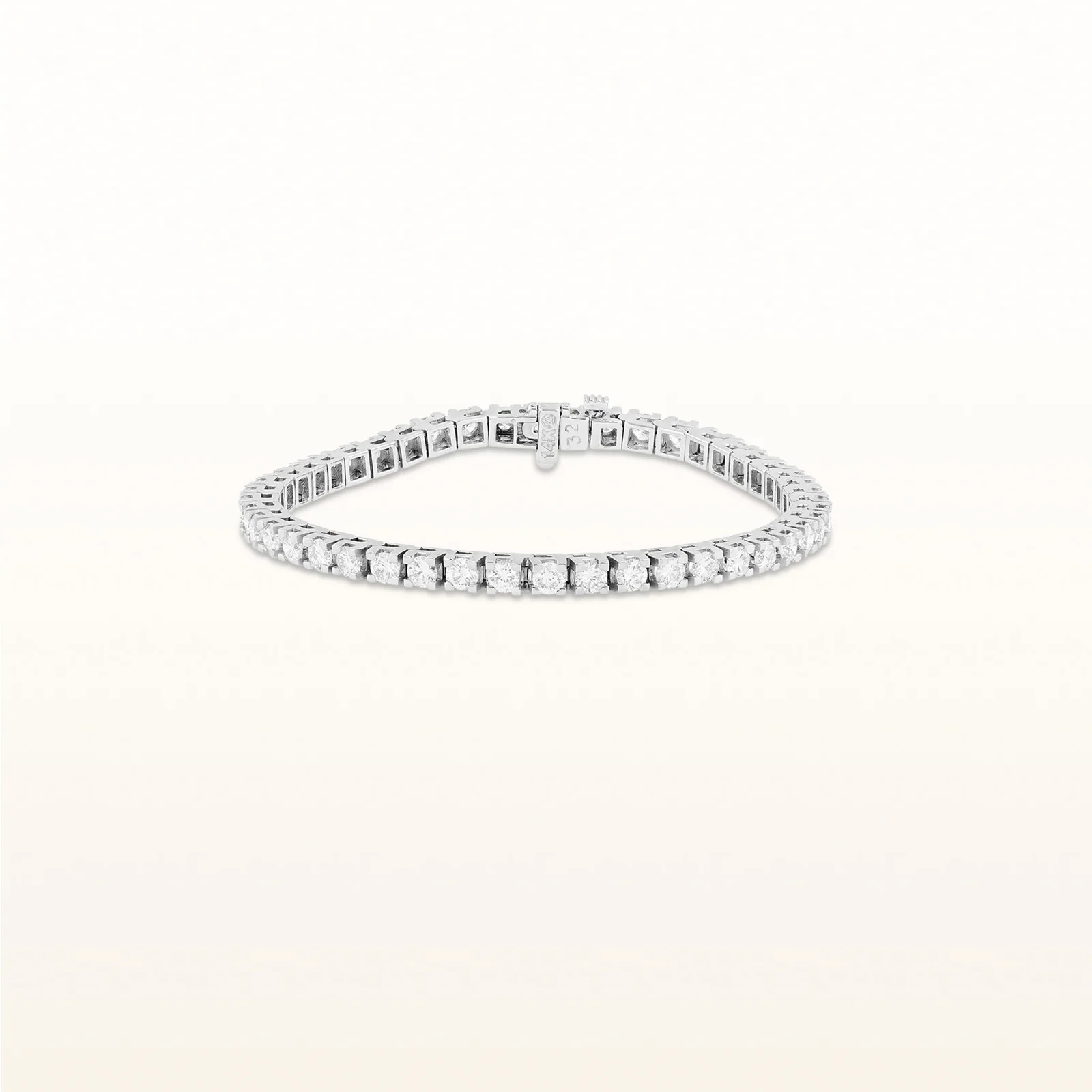 Classic Round Diamond Tennis Bracelet in 14kt White Gold - Image 10