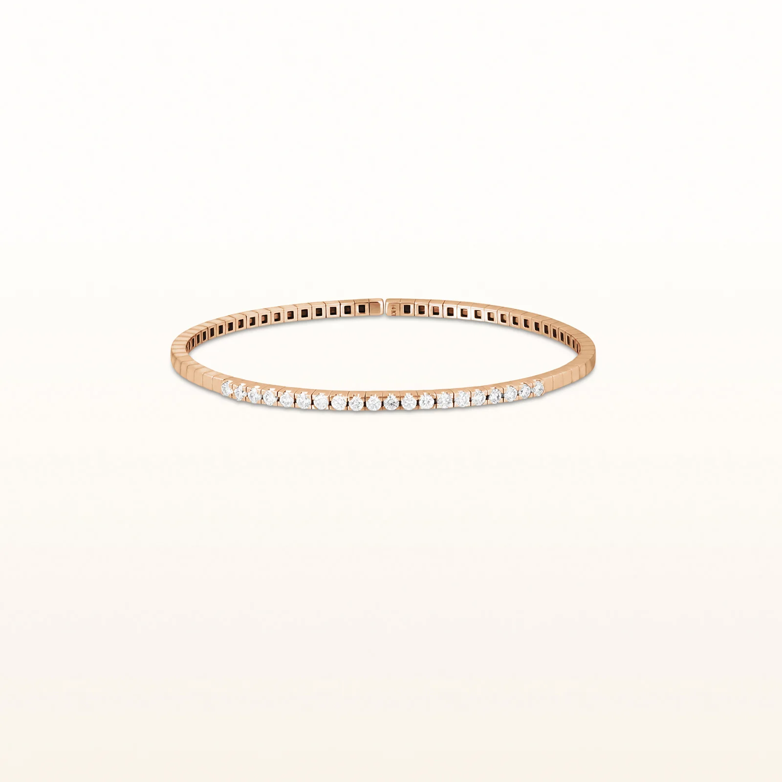 Flexible Cuff Diamond Bracelet in 14kt Rose Gold - Image 6