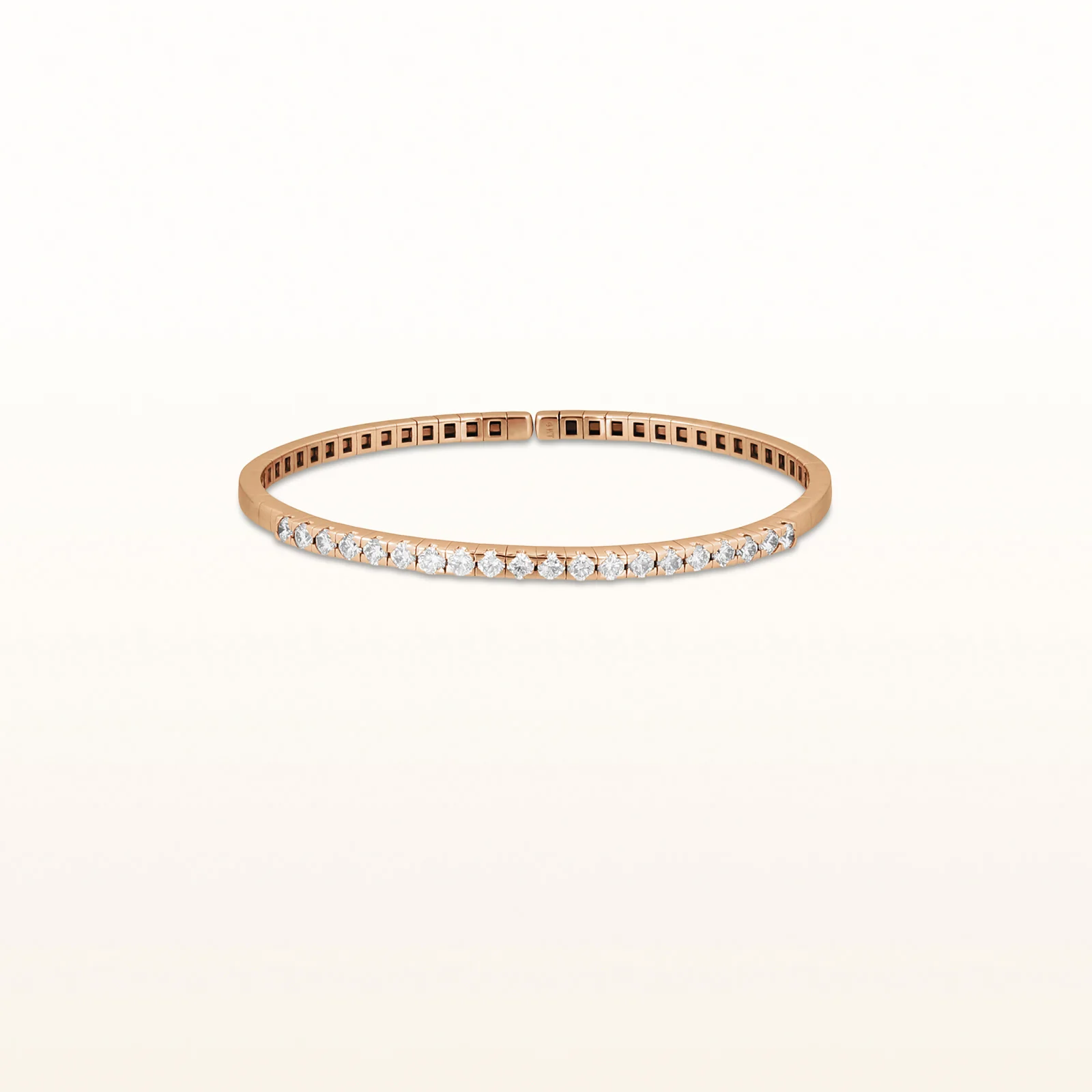 Flexible Cuff Diamond Bracelet in 14kt Rose Gold - Image 9