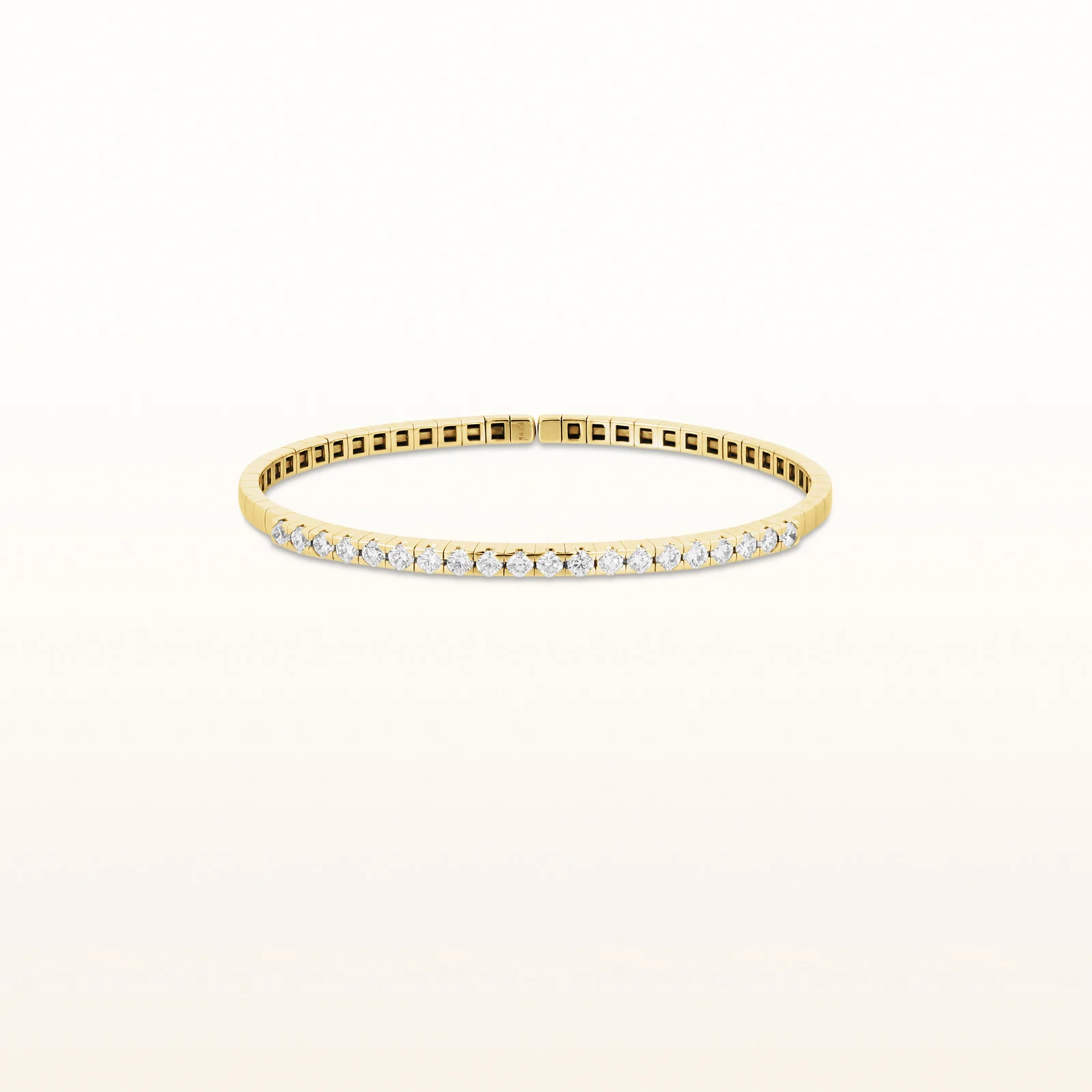 Flexible Cuff Diamond Bracelet in 14kt Yellow Gold - Image 11