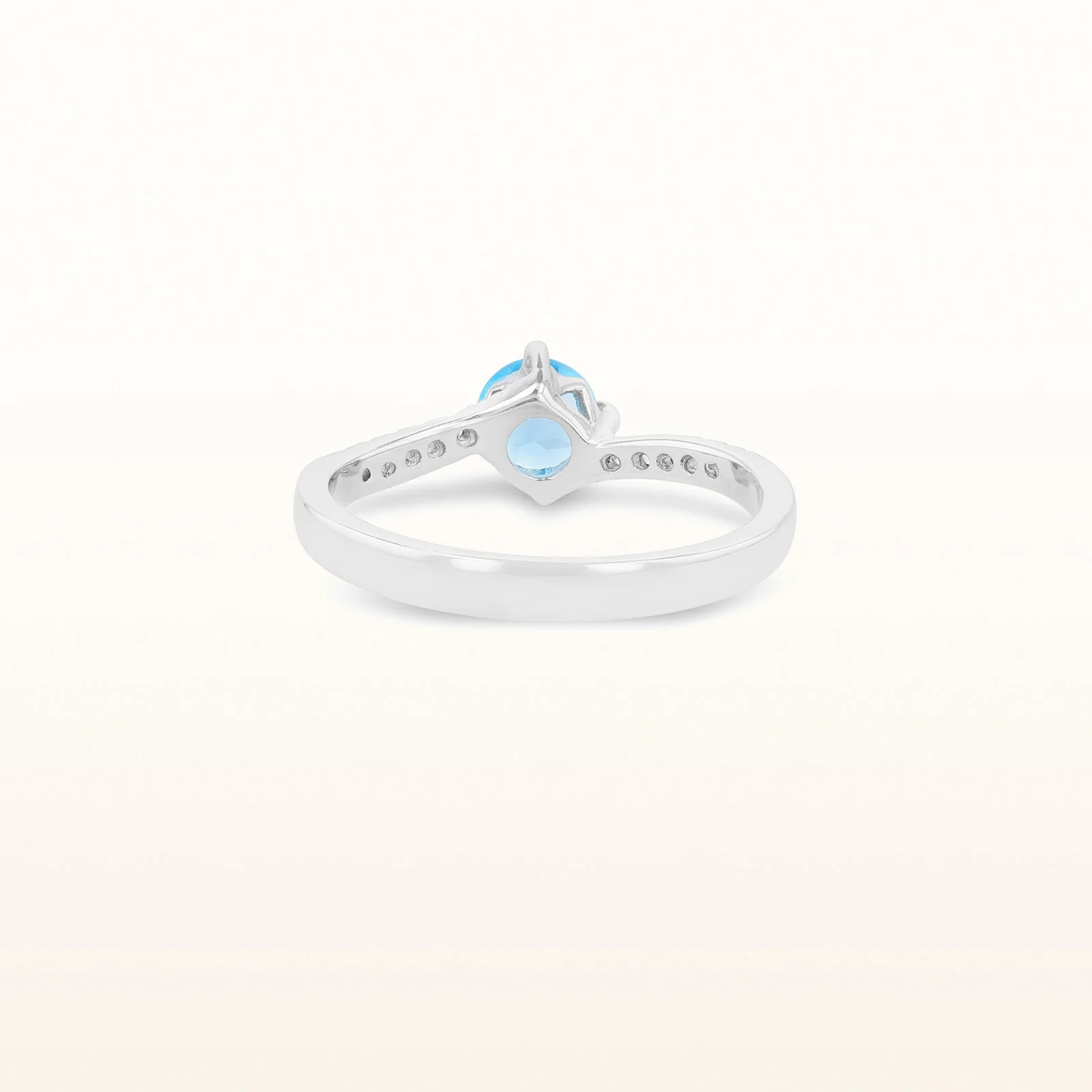 Kite Set Gemstone and White Sapphire Ring in 925 Sterling Silver - Image 3