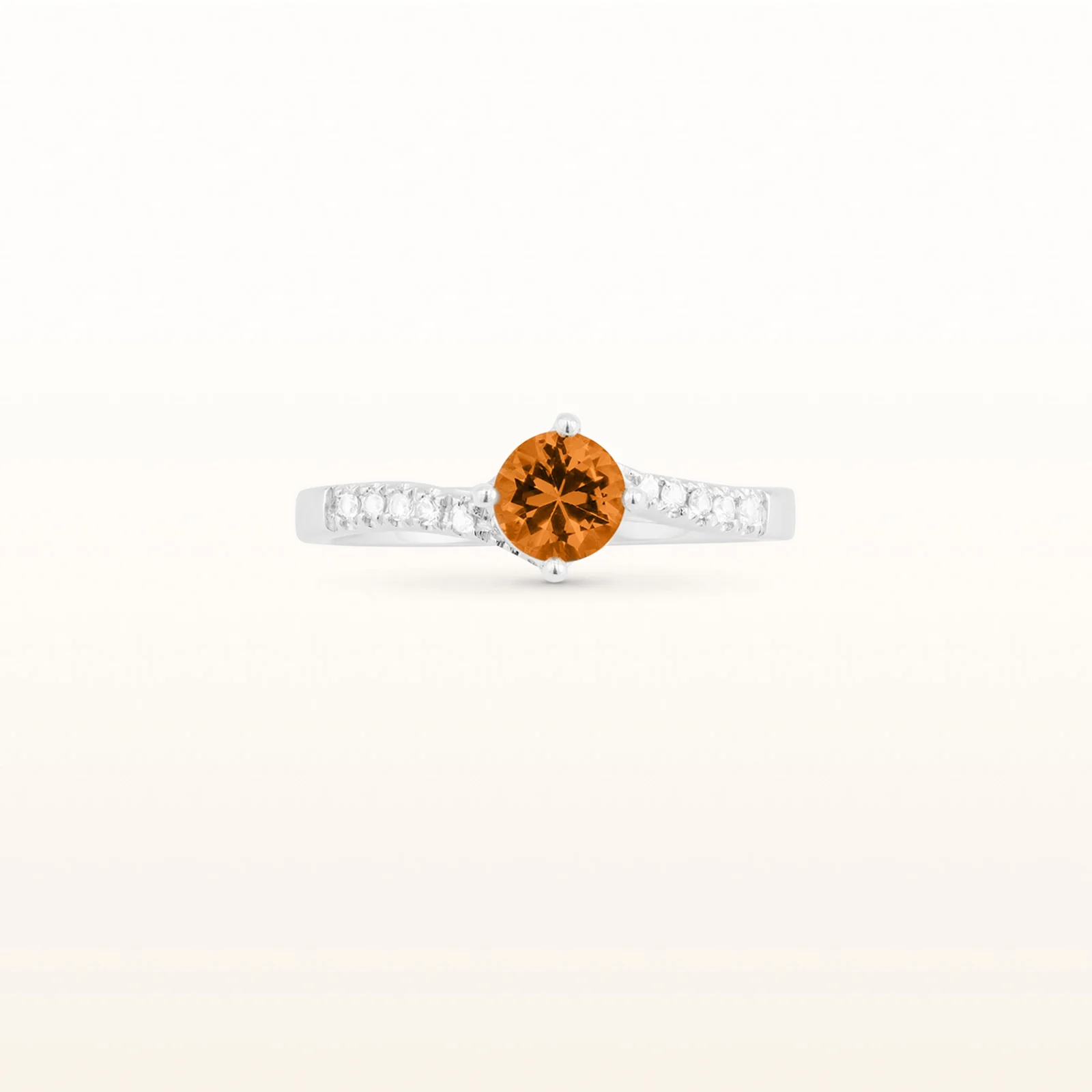 Kite Set Gemstone and White Sapphire Ring in 925 Sterling Silver - Image 8