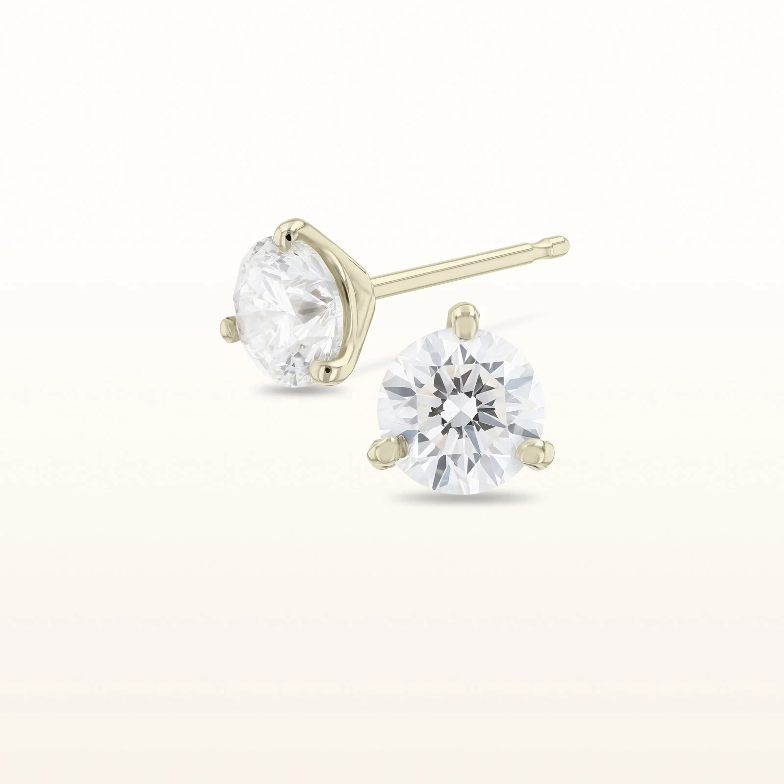 Martini Style Diamond Stud Earrings - Image 15