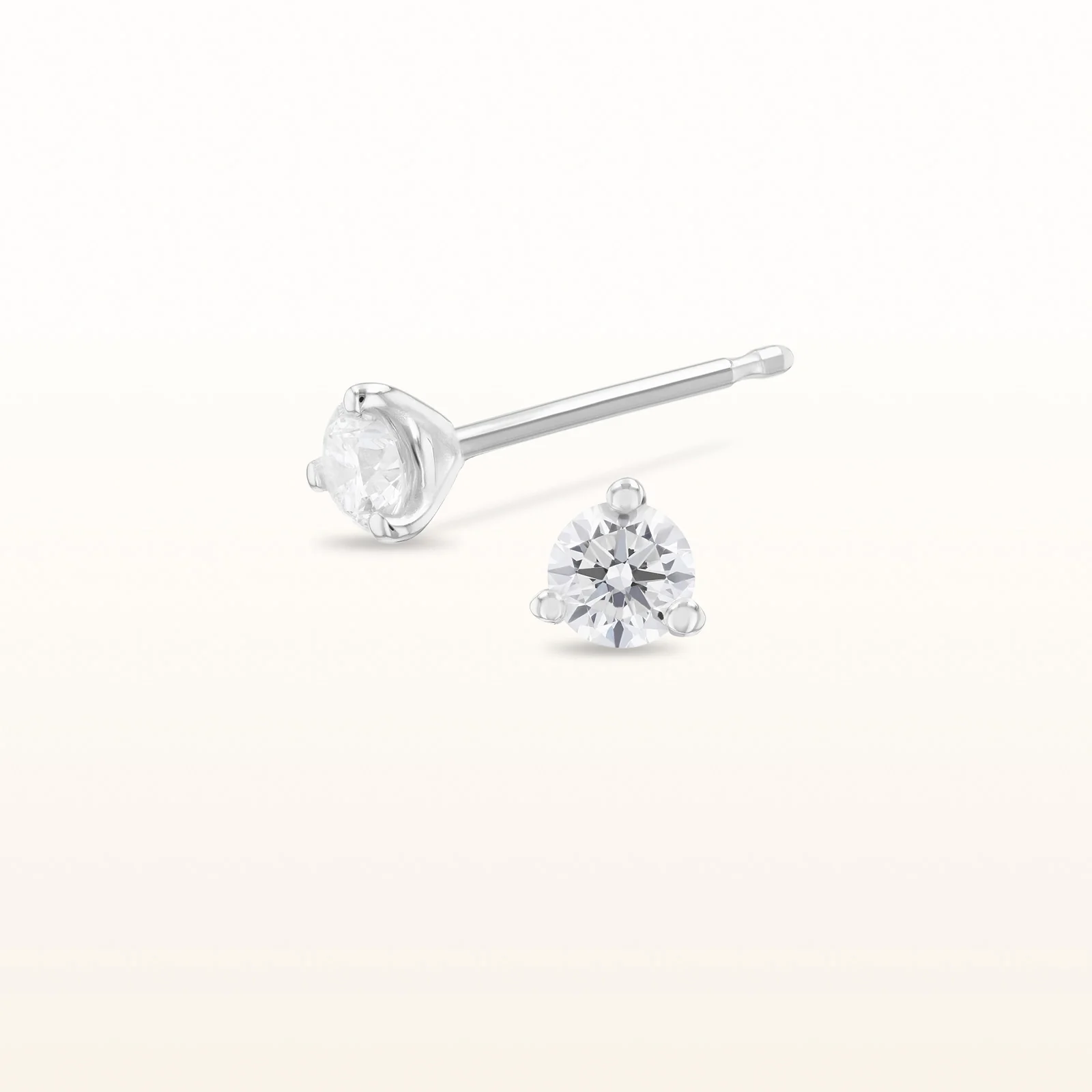 Martini Style Diamond Stud Earrings - Image 6