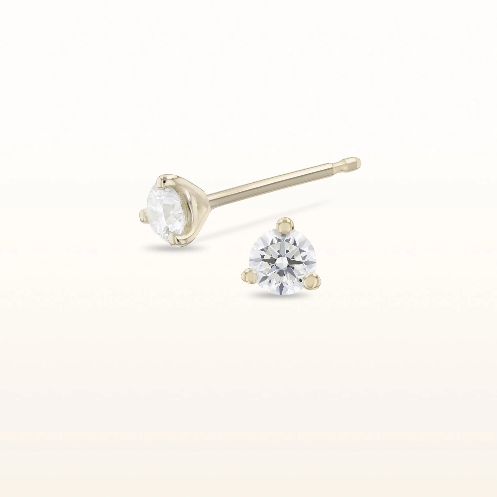 Martini Style Diamond Stud Earrings - Image 8