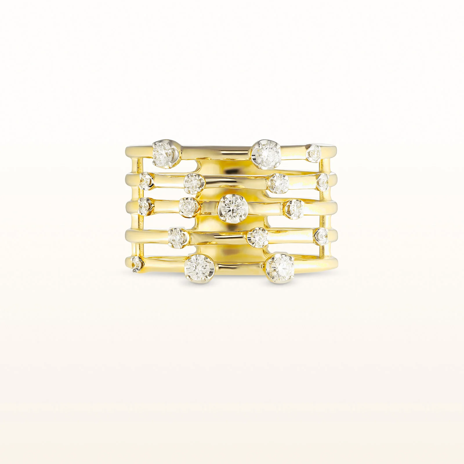 Multi-Row Diamond Confetti Ring - Image 5