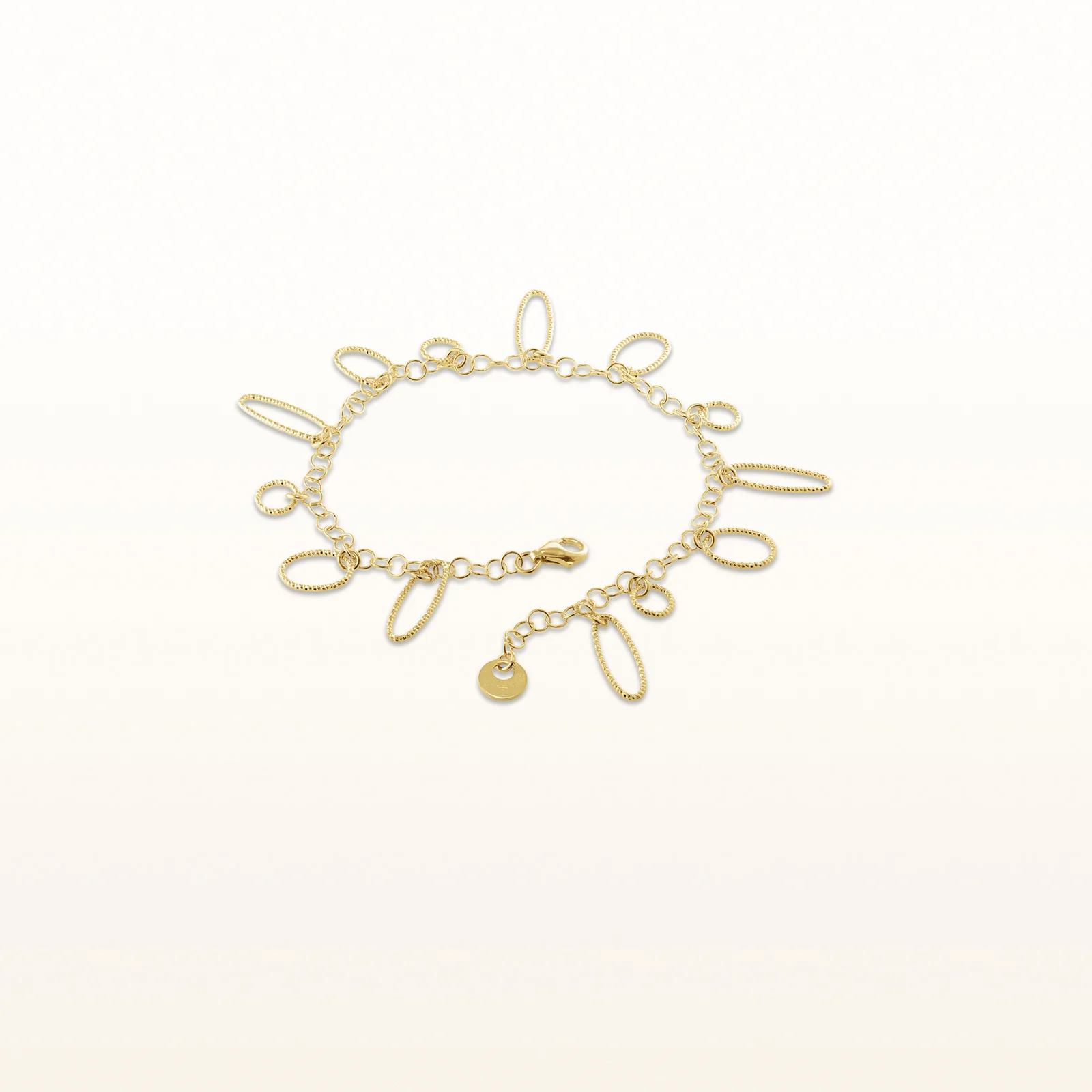 Multi-Shape Diamond Cut Bracelet in Yellow Gold Plated 925 Sterling Silver - Image 3