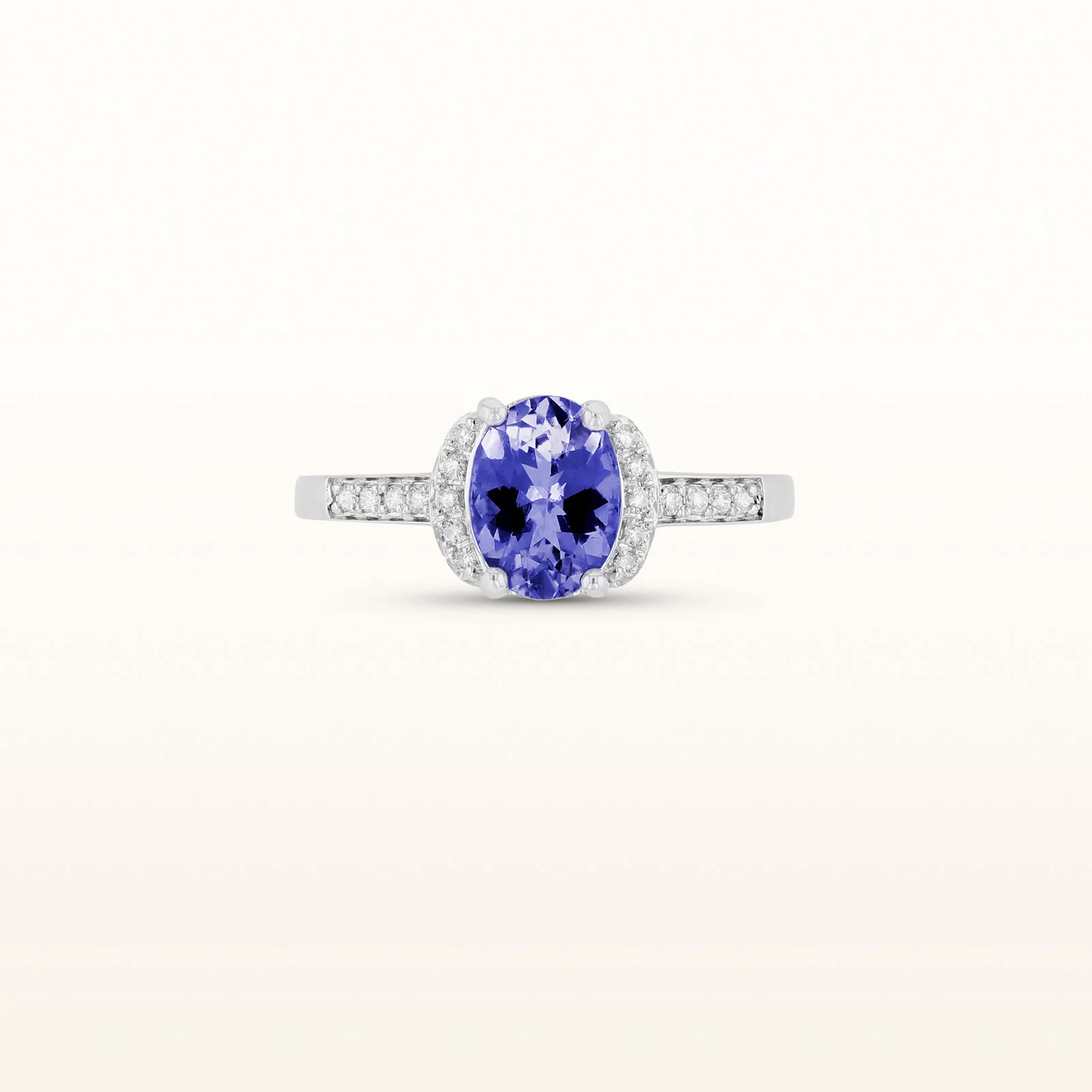 Oval Gemstone and Diamond Ring - Image 6