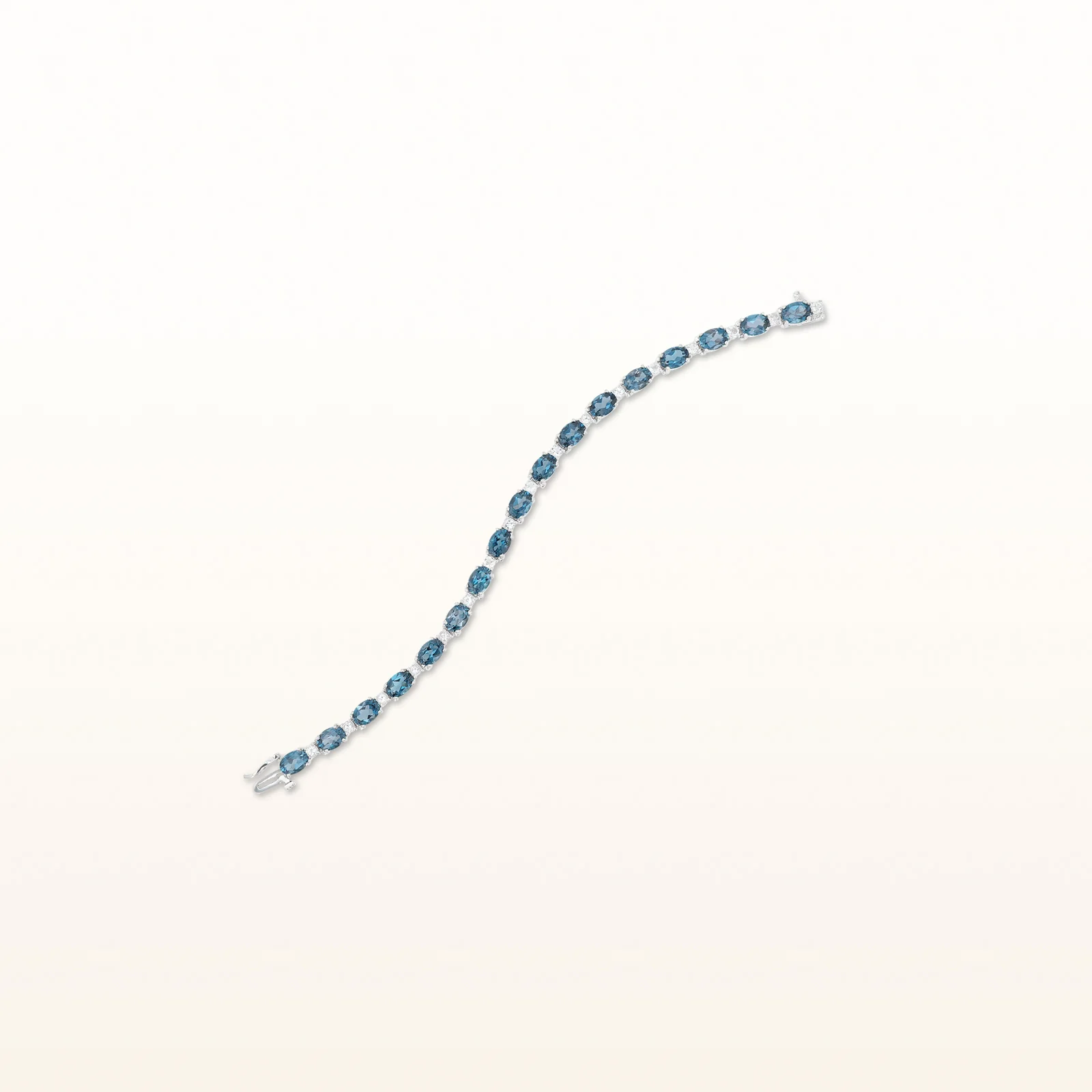 Oval Gemstone Bracelet in 925 Sterling Sillver - Image 3