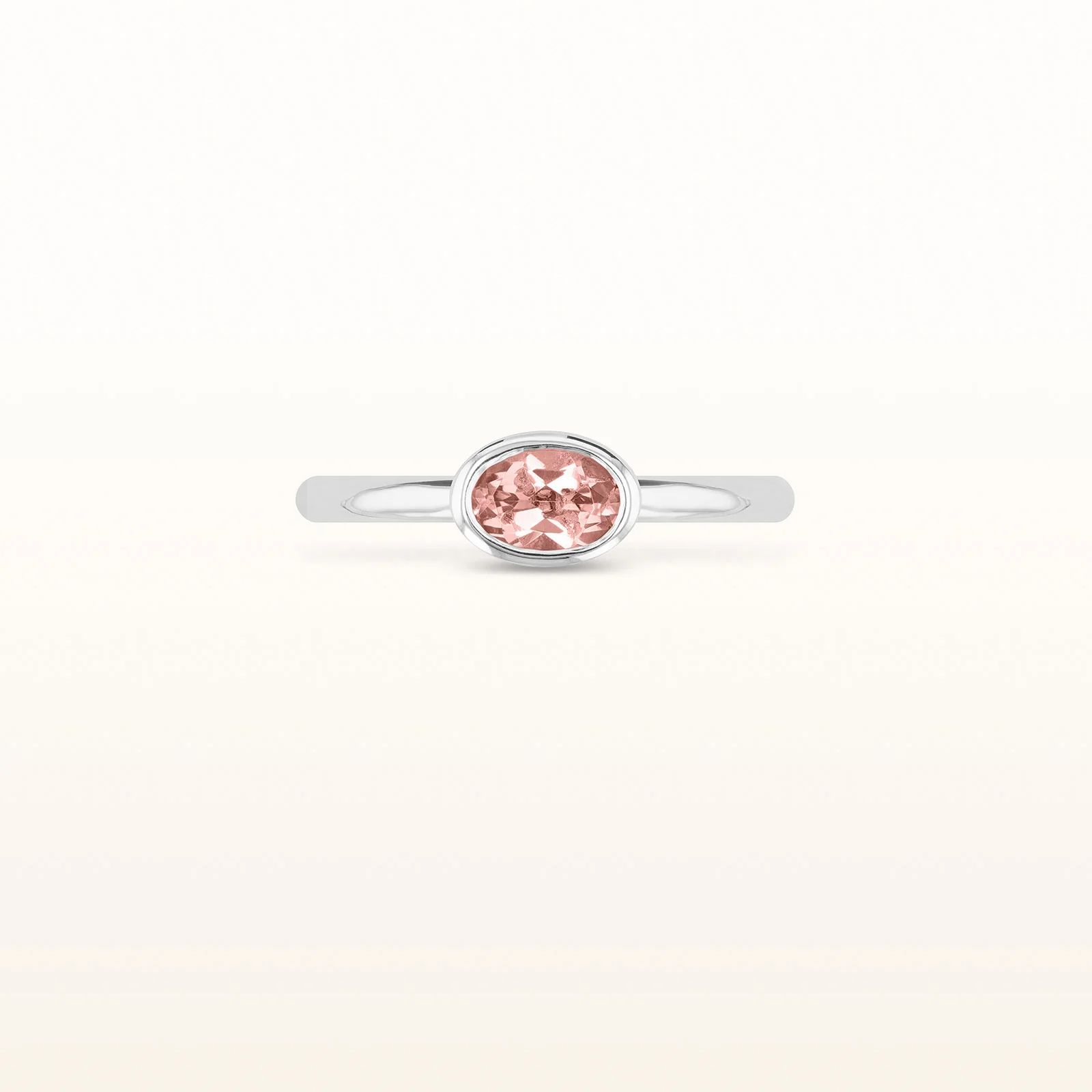 6 x 4 mm Oval Gemstone or Diamond Stackable High Polish Ring in 925 Sterling Silver - Image 16