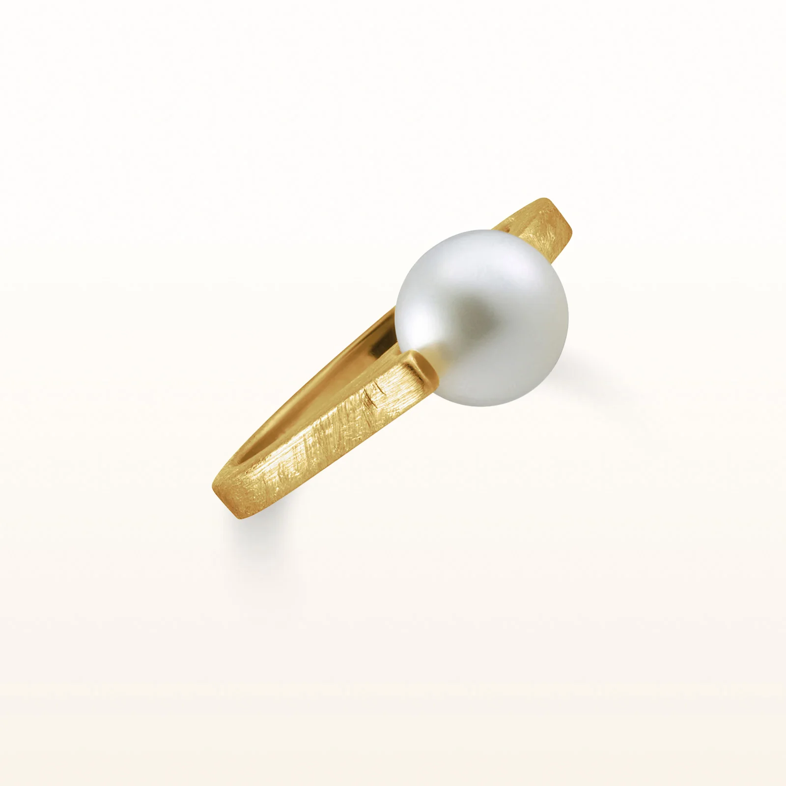 Freshwater Cultured Pearl or Gemstone Bead Point Ring in 925 Sterling Silver - Image 2