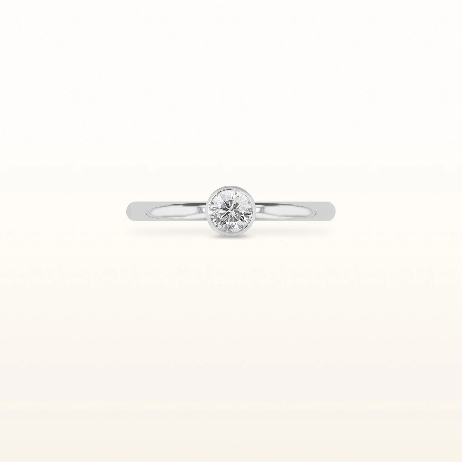 Round 4.0 mm Gemstone or Diamond Stackable High Polish Ring in 925 Sterling Silver - Image 10