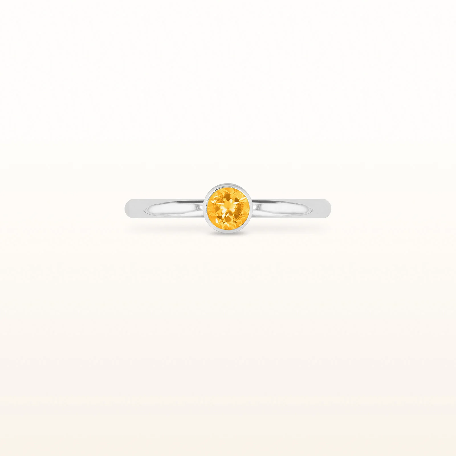 Round 4.0 mm Gemstone or Diamond Stackable High Polish Ring in 925 Sterling Silver - Image 9