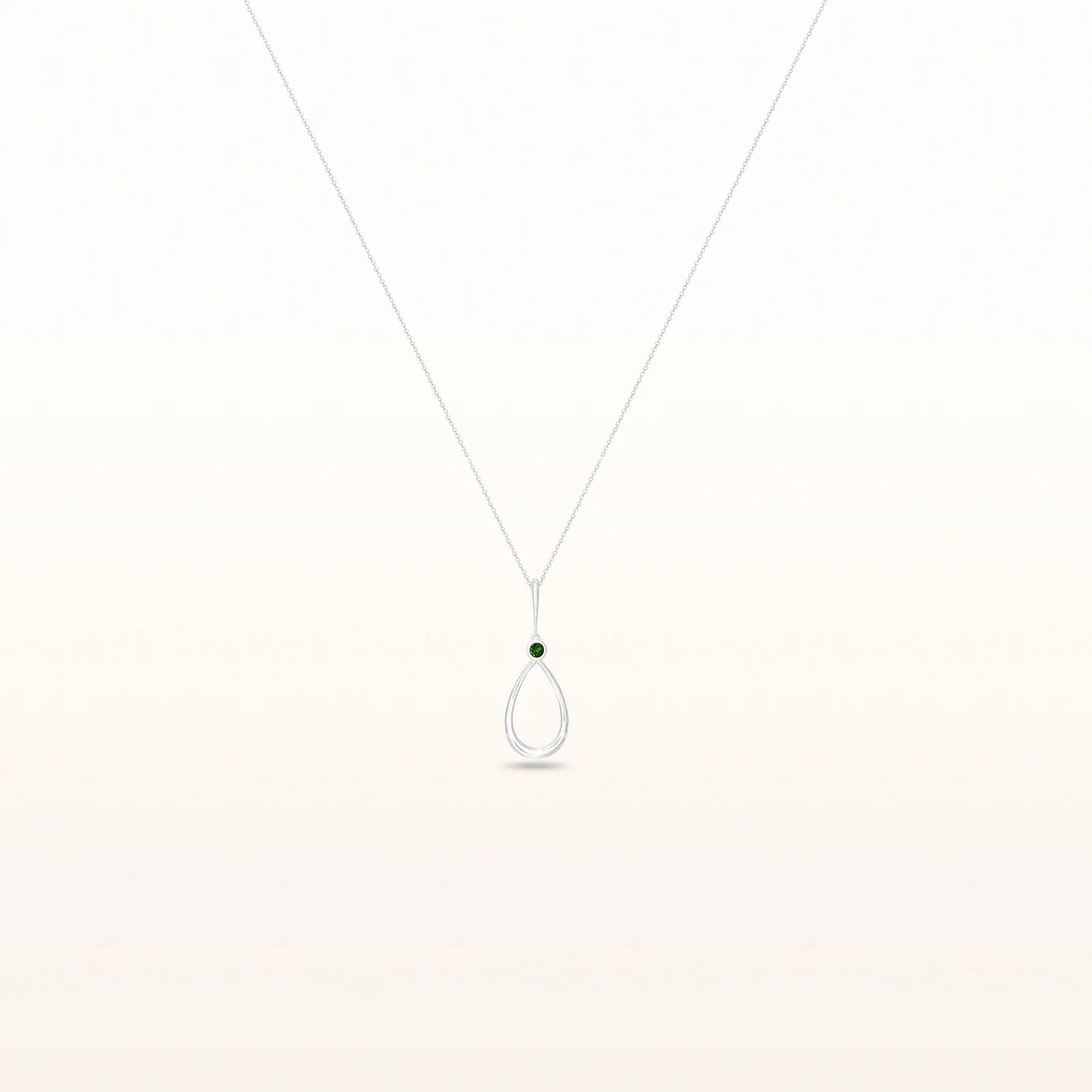Round Gemstone Teardrop Pendant in 925 Sterling Silver - Image 21