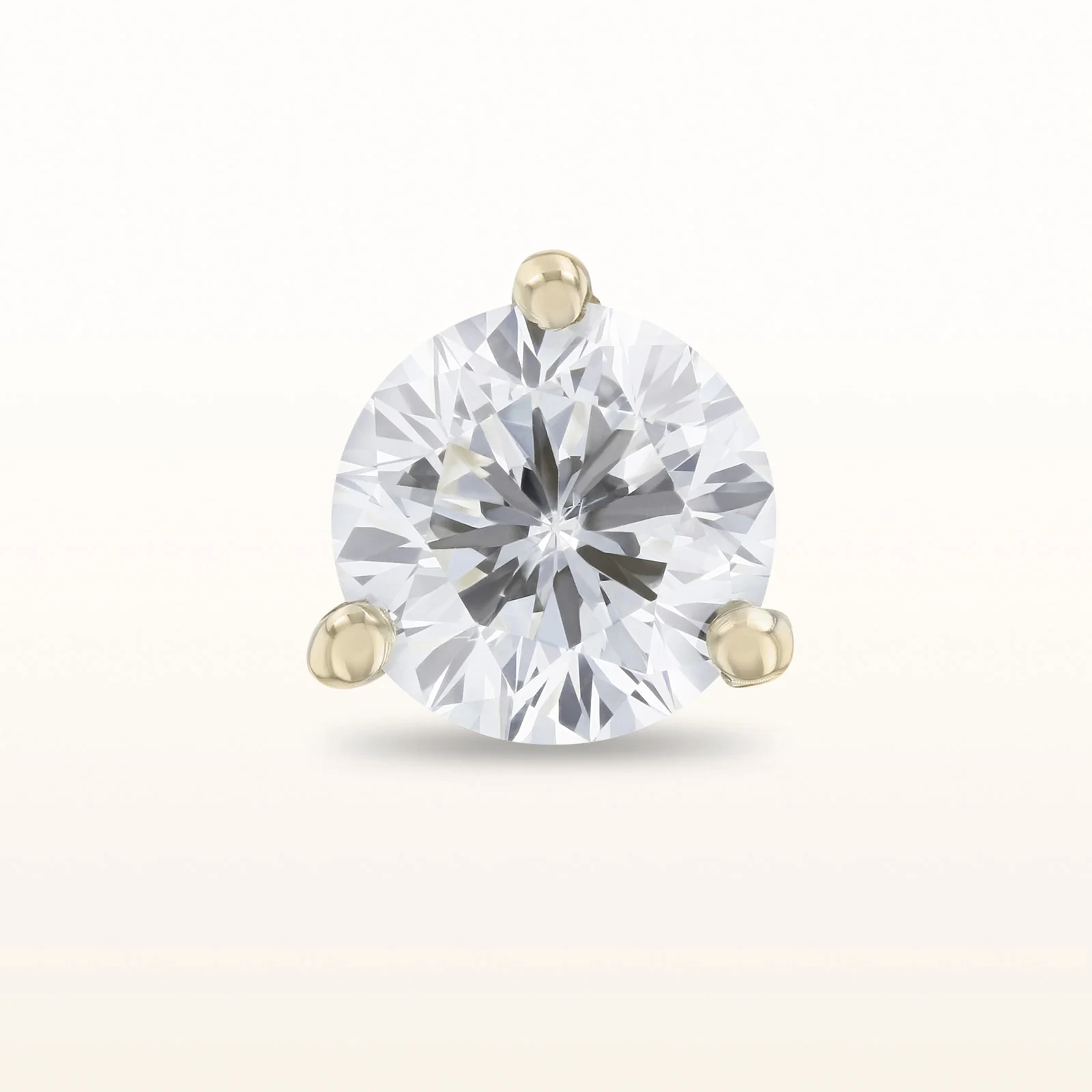 Single Martini Style Diamond Stud Earring, G-H-I/SI1-SI2 between 0.25 ctw and 0.50 ctw - Image 12