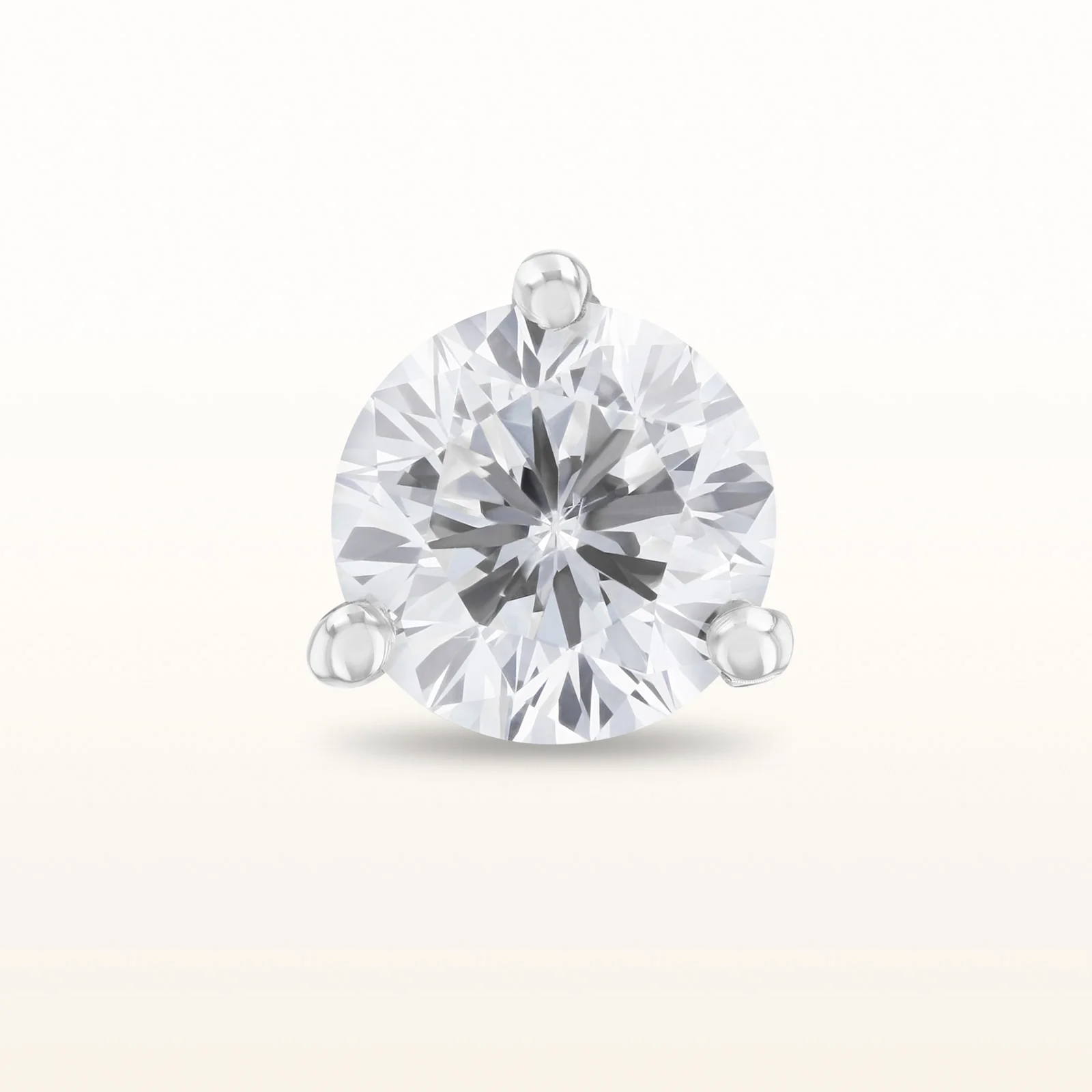 Single Martini Style Diamond Stud Earring, G-H-I/SI1-SI2 between 0.25 ctw and 0.50 ctw - Image 7