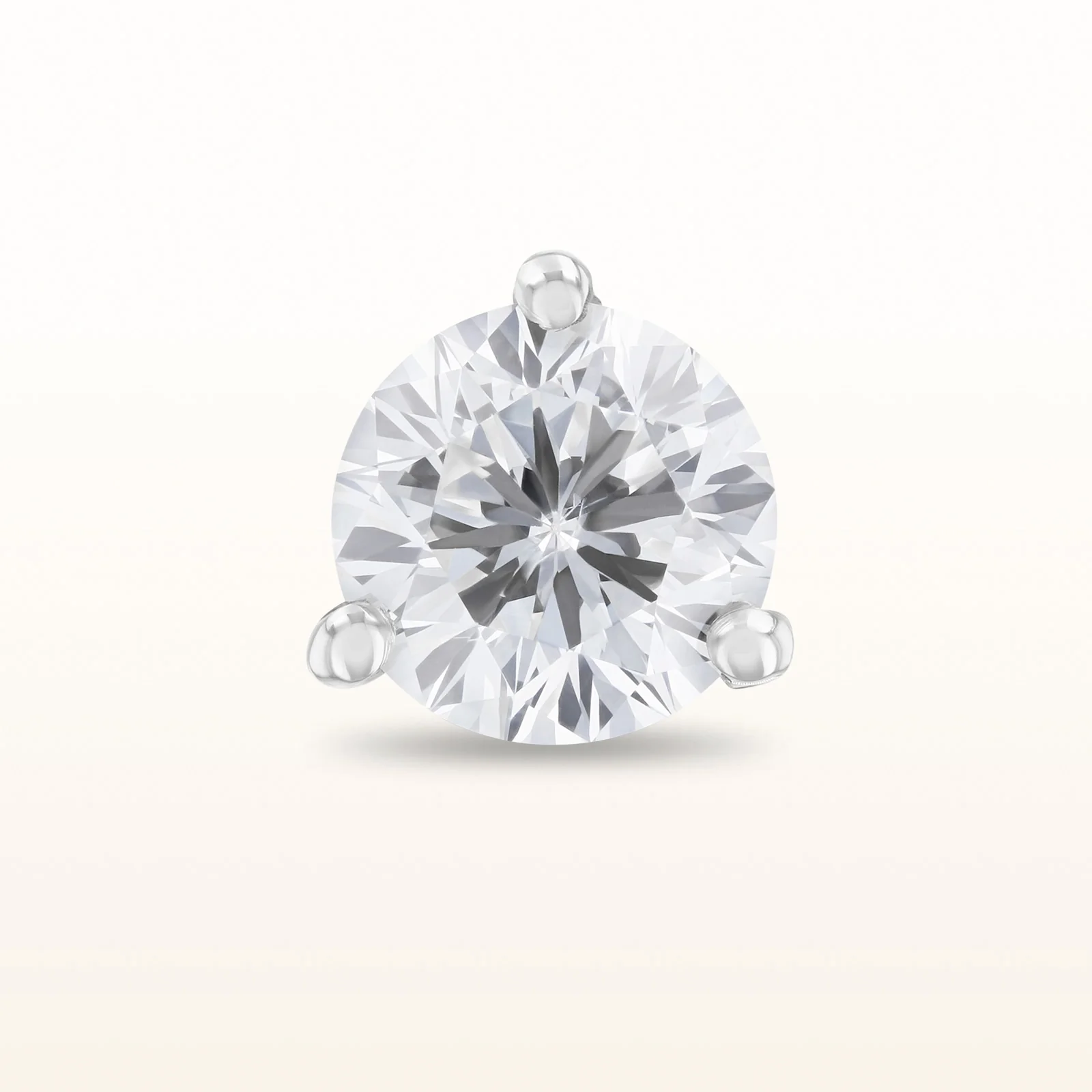 Single Martini Style Diamond Stud Earring, G-H-I/SI1-SI2 between 0.25 ctw and 0.50 ctw - Image 8