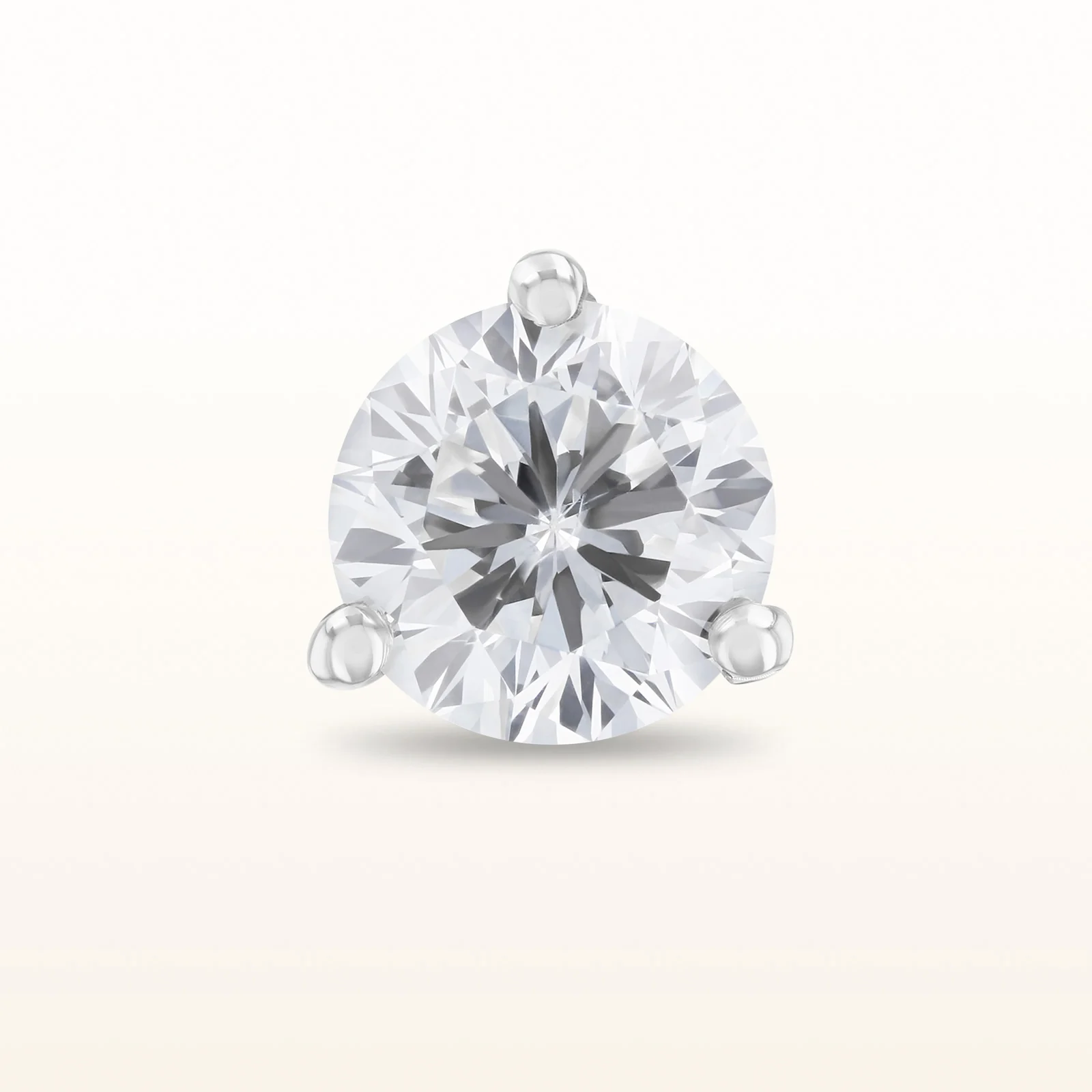 Single Martini Style Diamond Stud Earring, G-H-I/SI1-SI2 between 0.25 ctw and 0.50 ctw - Image 9