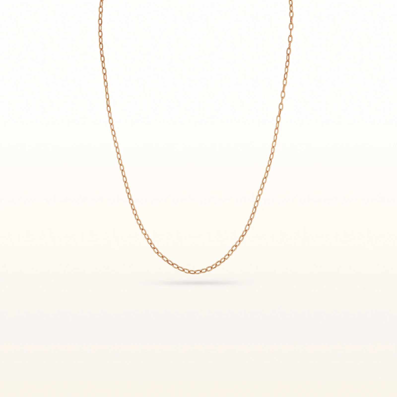 18" Textured Oval Cable Link Chain